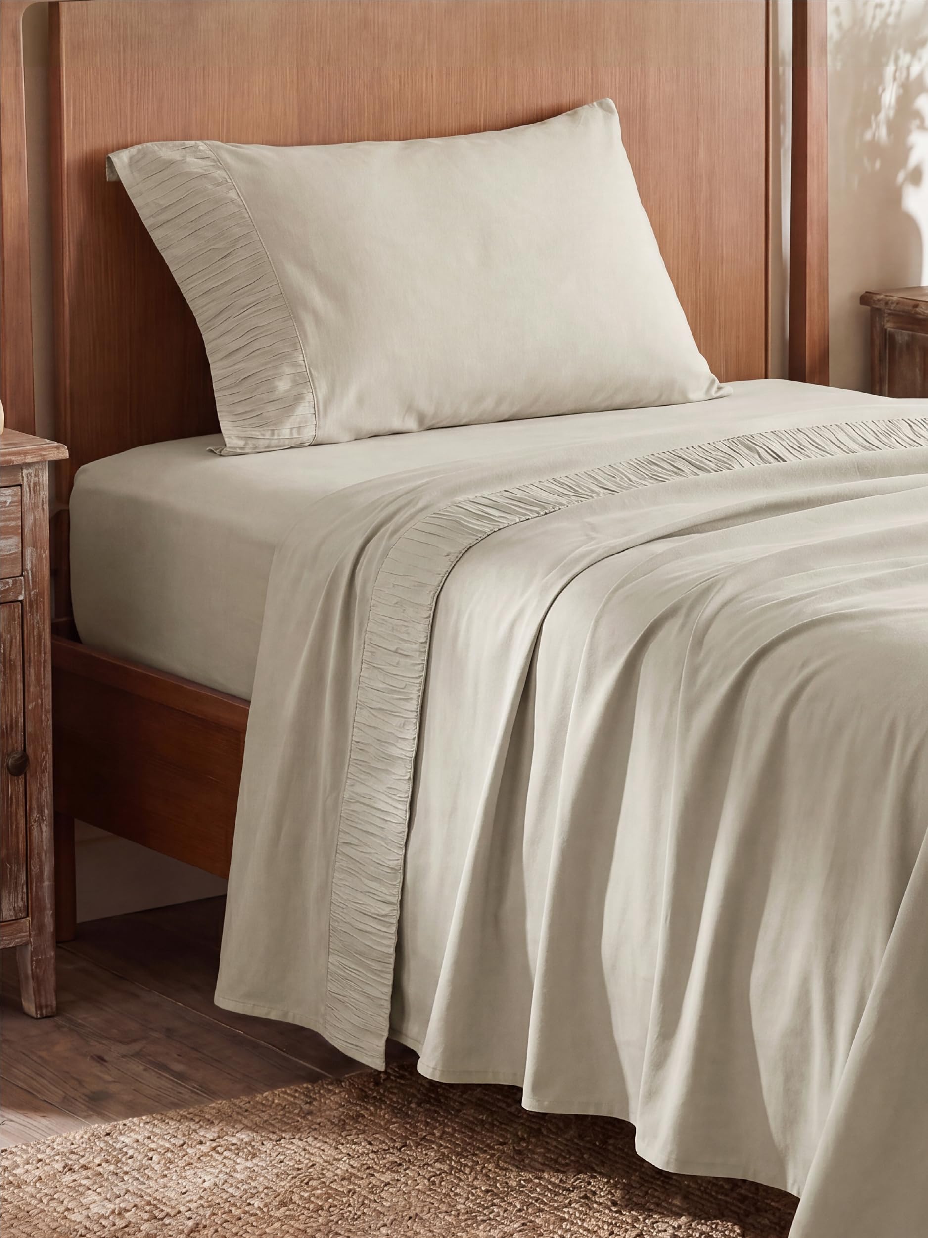 Bedsure Twin Sheets Set - 3 Pieces Soft, Breathable, Cooling Bed Sheets