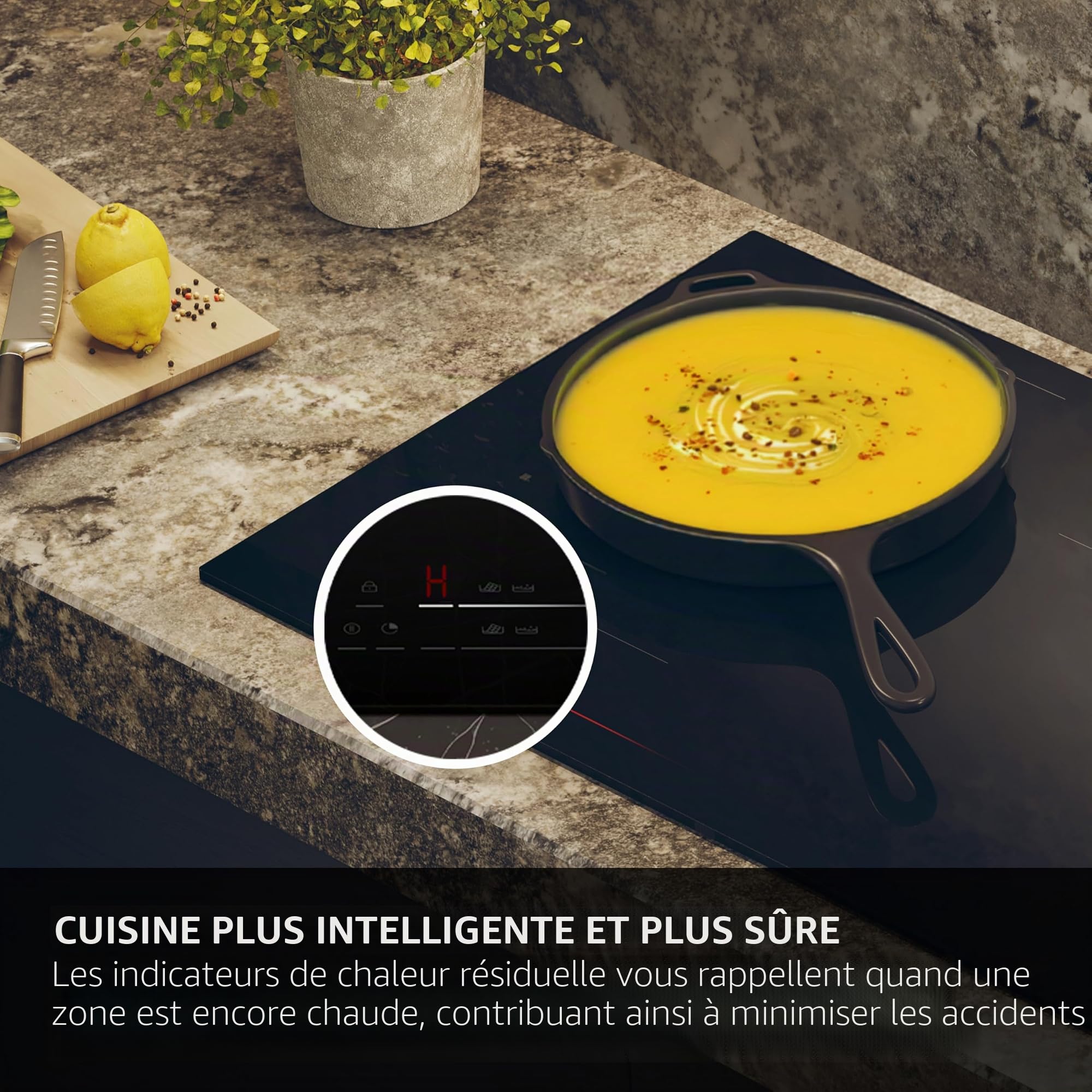 Haier HAISJ64MC, Plaque à induction, Black