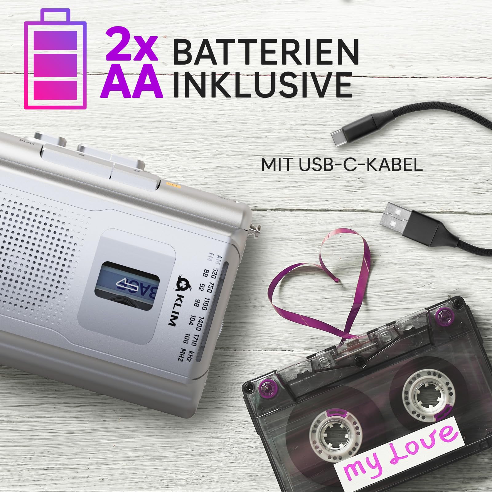 KLIM K8 Cassette Tape Player Portable - Vanuatu - View #11