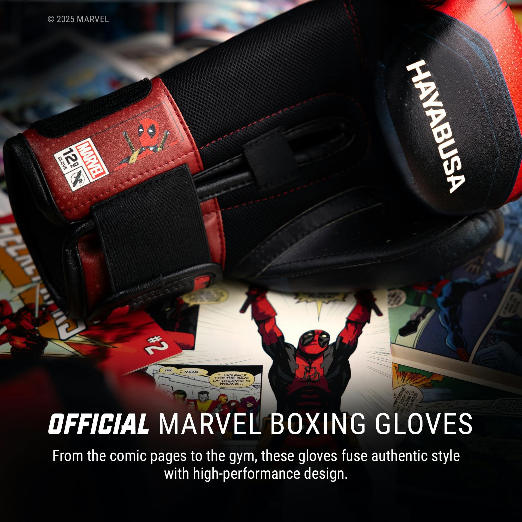 Hayabusa Marvel Klasyczne rękawice bokserskie dla mężczyzn, kobiet i dzieci - oficjalnie licencjonowane | 473 g 350 g 226 g 170 g treningowe, sparingi, torba i podkładka praca