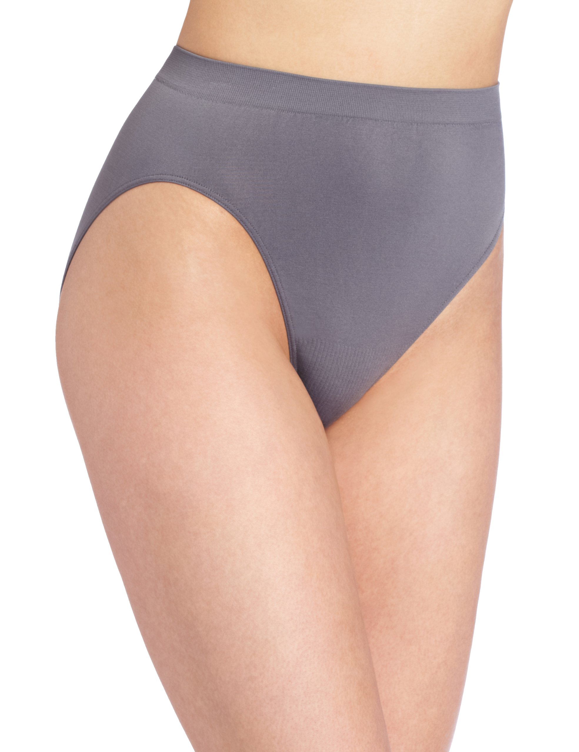 Women's Seamless Hi-cut Panty, Comfort Revolution Microfiber Brief, Full Coverage Underwear