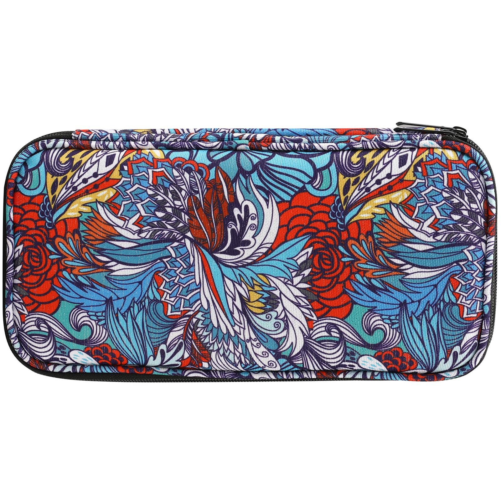Msioytog Zippered Knitting Organizers Pouches Tear Resistant Oxfords Fabric Compartments for Yarns Needle and Craft Supplies Knitting Tool Organizers with Zippers Closures