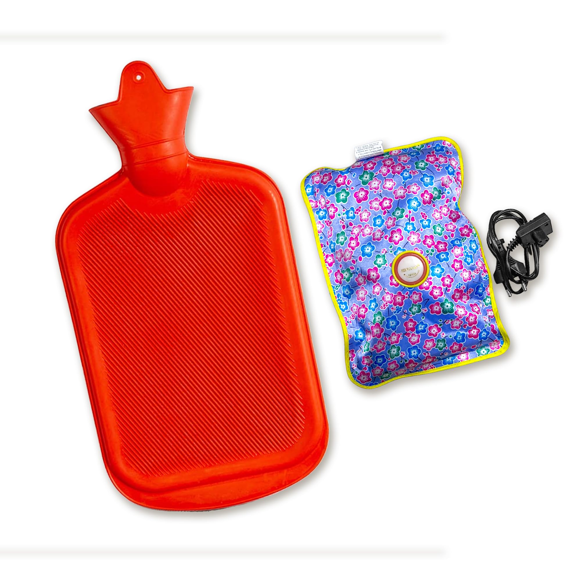 Manikaran Careelectric Velvet Heating gel bag/Bags,Pad,Hot Water Bottle Rubber for Pain Relief With Hand Pocket Warmer combo (Pack Of 2,Multicolored))