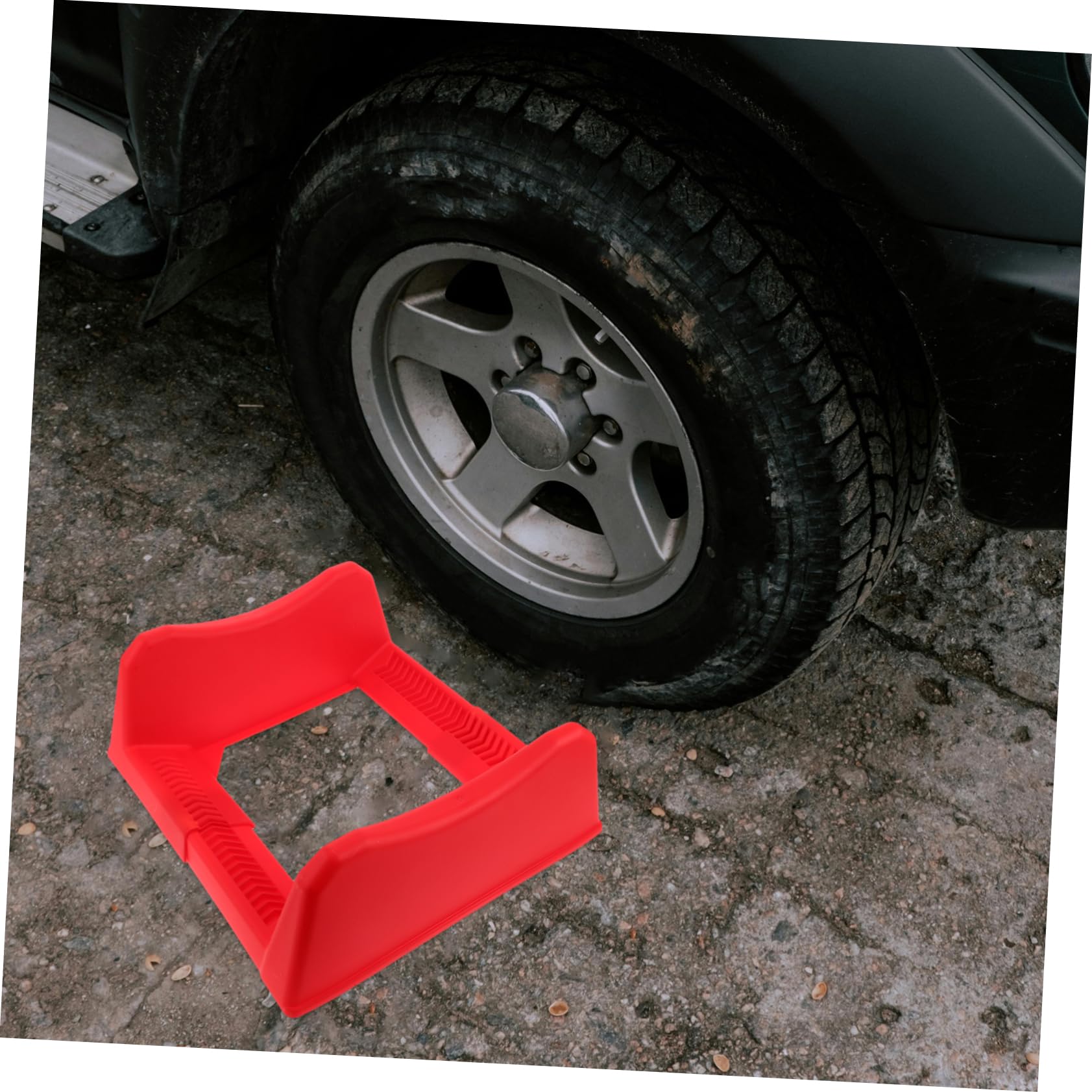 Ciieeo Support de Rangement pour Roues de Voiture et Jantes, Réglable et Portable, en Plastique Rouge, pour Garage et Atelier, Rack Empilable Multifonction, Usage Professionnel