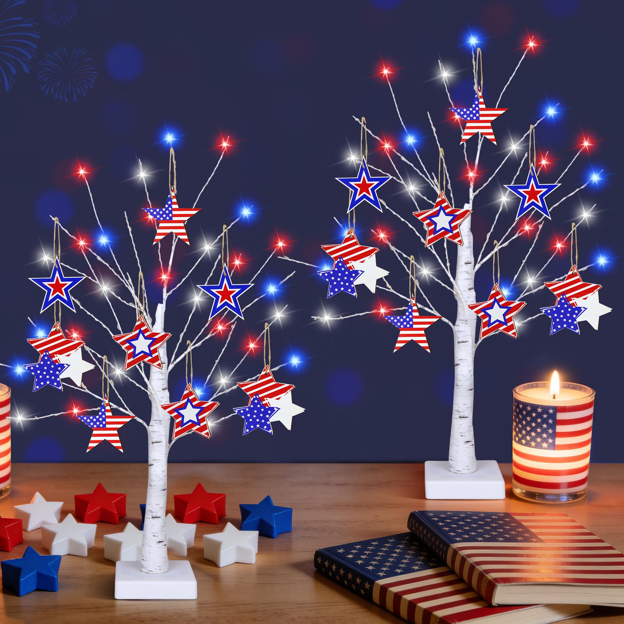 Photo 1 of Sakayo 4th of July Patriotic Tree Lights