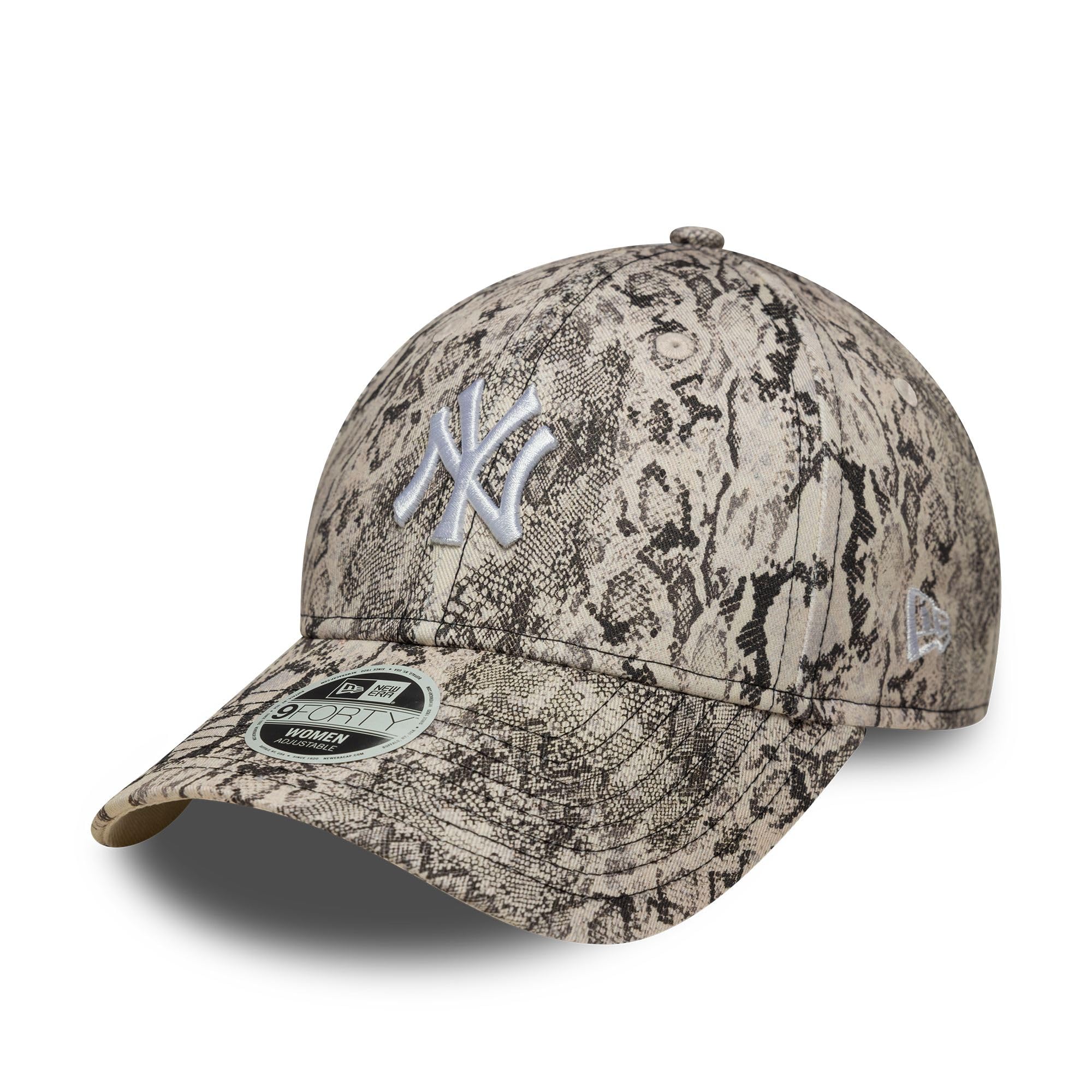 New Era New York Yankees Snake 9Forty Women Cap Beige Brown