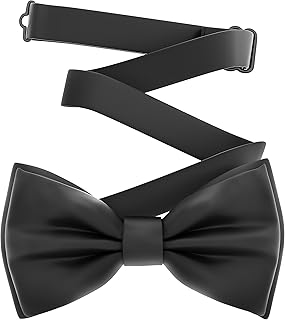 Sponsored Ad - Men's Bow Ties Pre-Tied Style Formal Satin Classic Bowtie for Tuxedo Faux Silk, by Adam Young