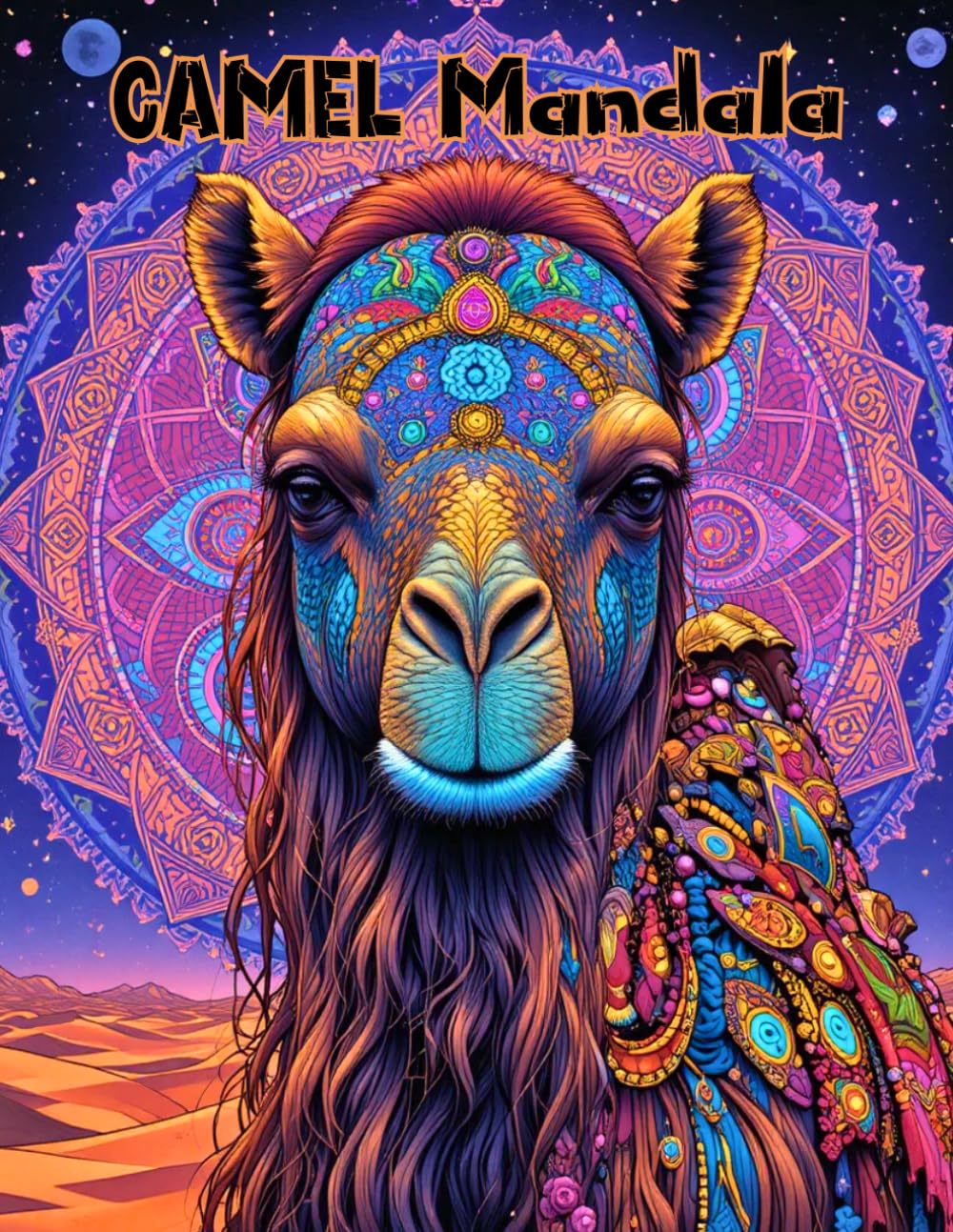50 Camel Mandalas: Beautiful Geometric Designs of Gentle Giants and Ornate Patterns for Adults