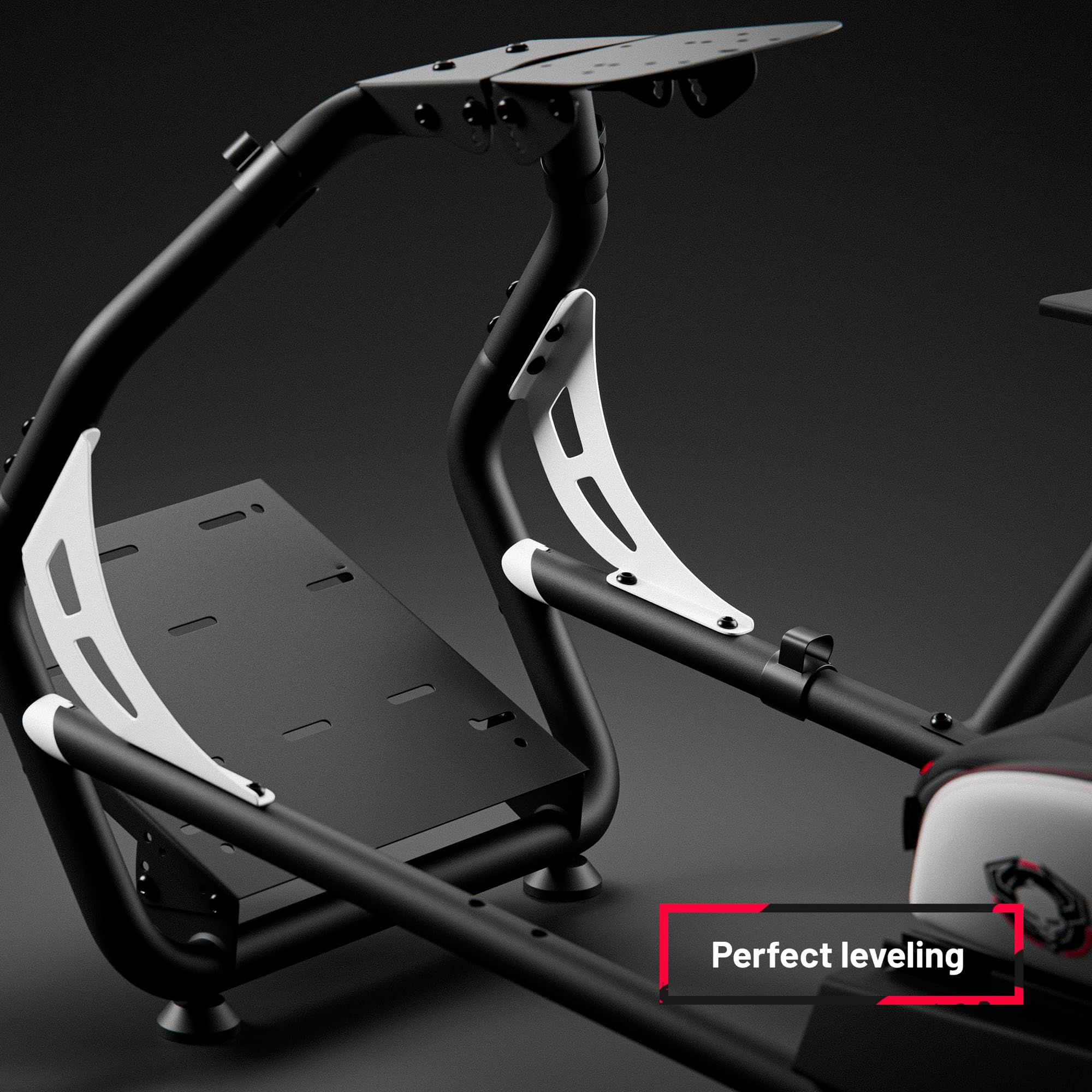 Diablo Sim Racing Simulator Cockpit X-Drive - Sedile Gaming Simulatore con Sedile e Schienale Regolabili - Cockpit Compatibile con Vari Volanti e Pedali - Supporto per Cavi, Piedini Antiscivolo