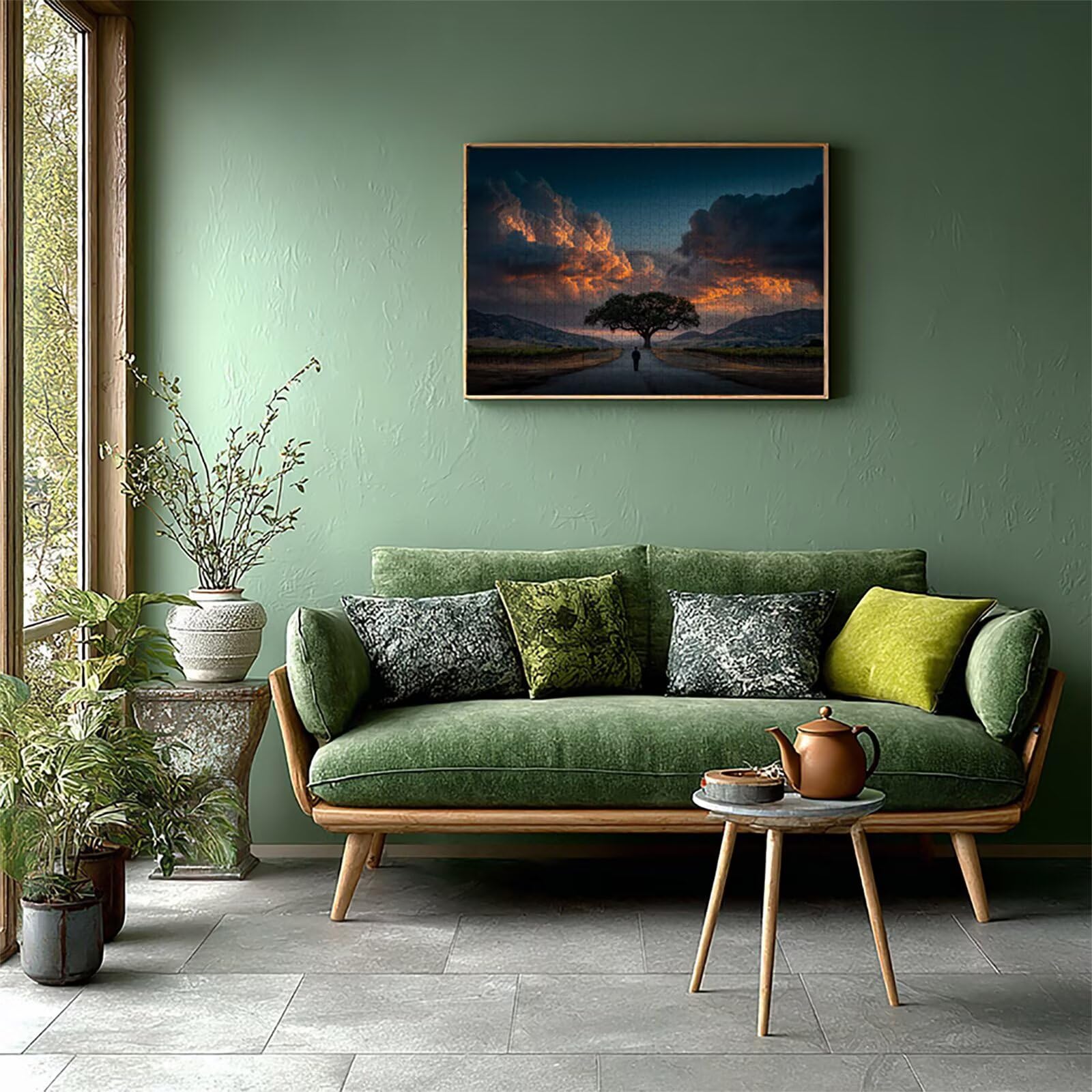 Cloud Puzzle 2000 Pezzi Adulti, Albero Puzzle Legno con Scatola 99x70cm, Idea Regalo Uomo e Donna, Divertimento Per Adulti, per Gioco Familiar, Giochi di Sfida, Squisita confezione Regalo, X-5949