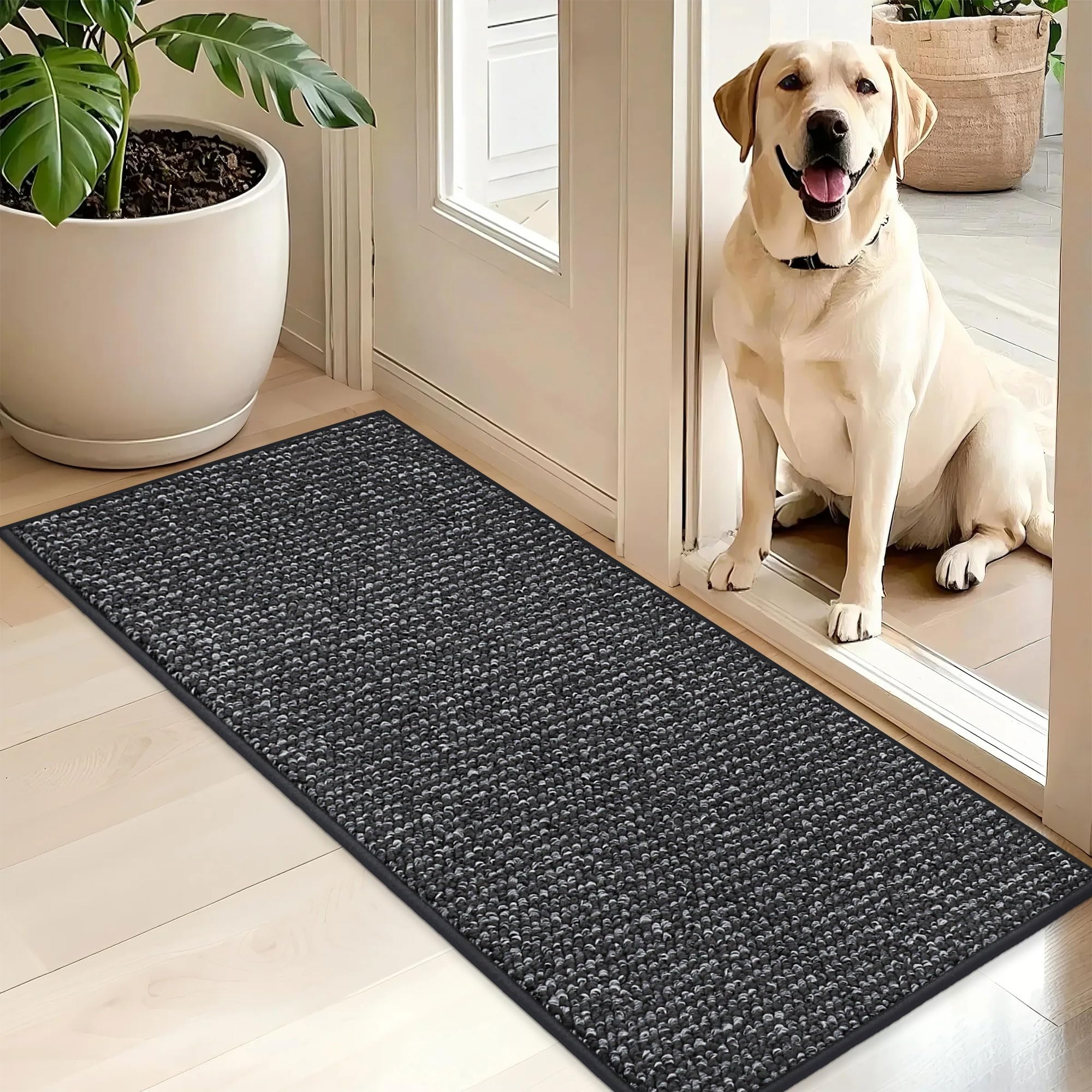Photo 1 of BEQHAUSE Charcoal Dirt Trapper Doormat 20"x48"