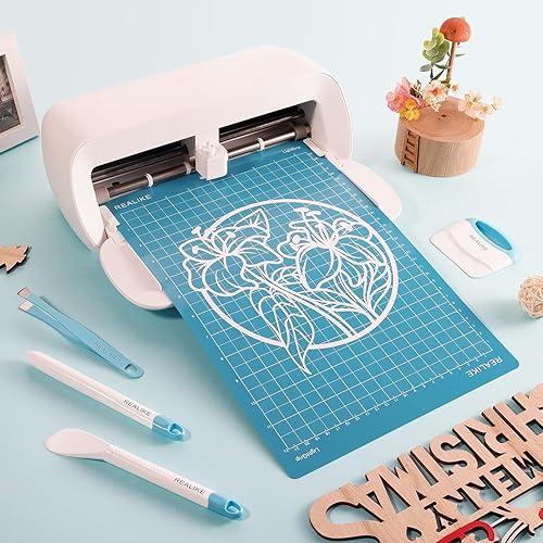 Vista 12 de REALIKE Alfombrilla de corte de 8.5 x 12 pulgadas compatible con Cricut Joy Xtra, alfombrillas de corte de agarre estándar verde para accesorios Joy