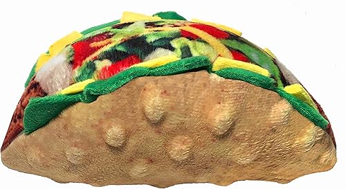 Lulubelles Power Plush Taco Tuesday grande  Juguete para perros con chirriante  Regalo divertido para perros  Divertido duradero y seguro  Huxley