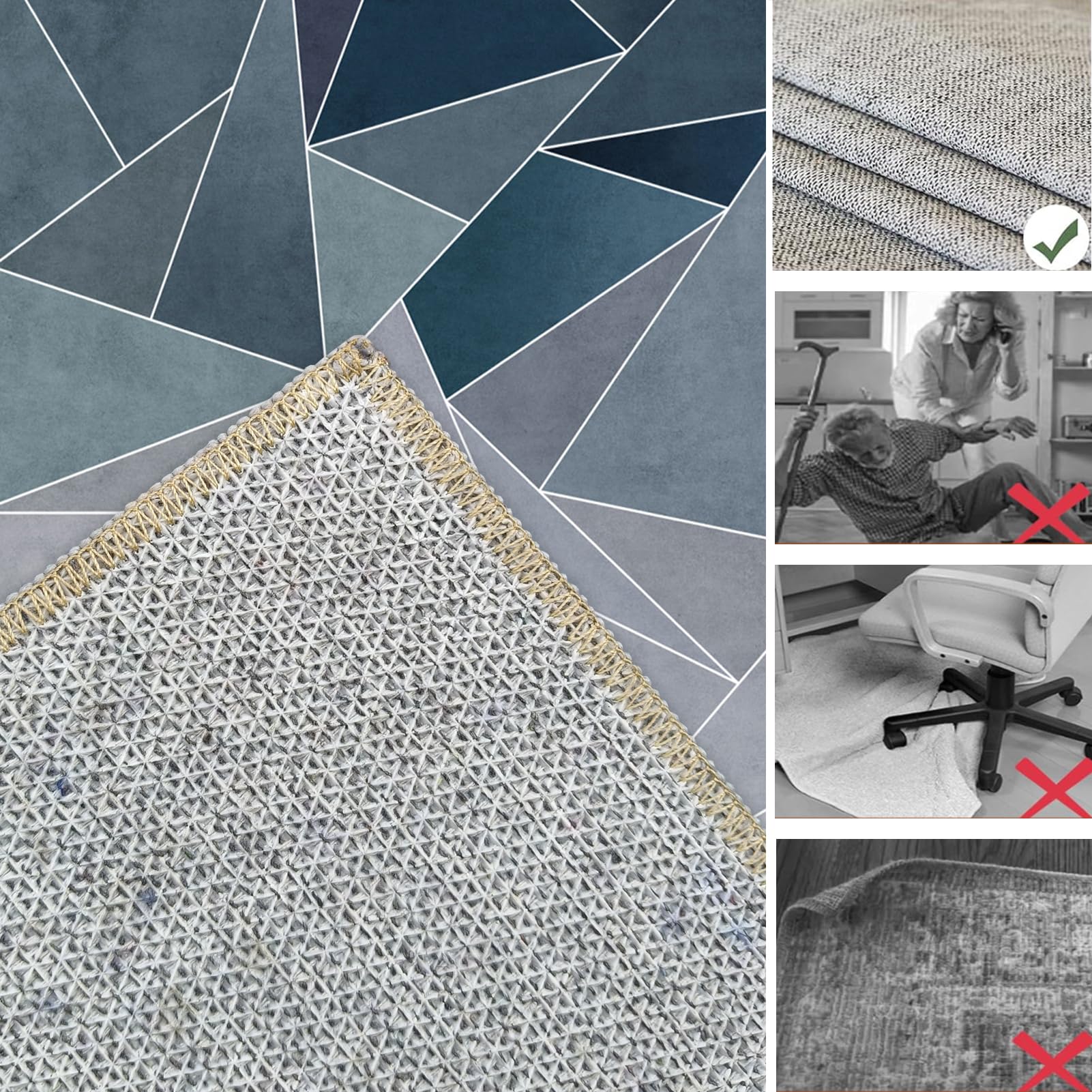 Protector Suelo Silla Ruedas, Alfombra Silla Escritorio Antideslizante, Alfombra Silla Gaming, Alfombra Oficina para Silla con Ruedas, Alfombra Protectora Suelo Silla, Alfombra Gamer 140 x 160 cm