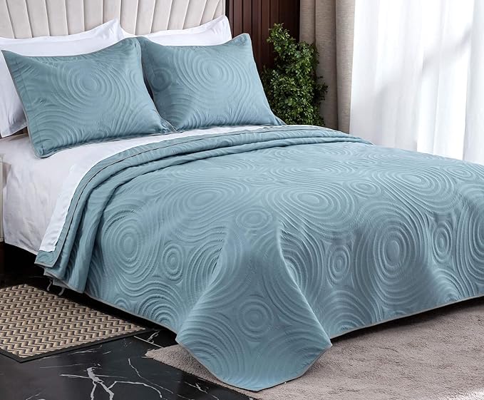 Oversized King Bedspreads 128x120 for Split Adjustable Bed
