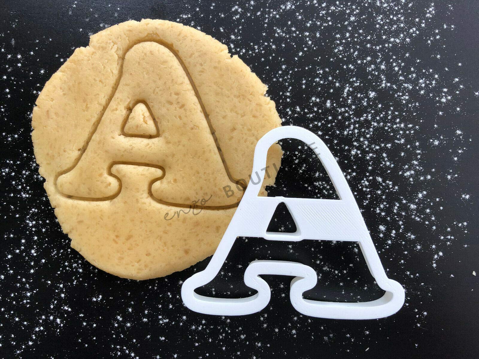 Alphabet Letters 3 Sizes Cookie Cutters Fondant Cake Decorating (Letter A, 4)