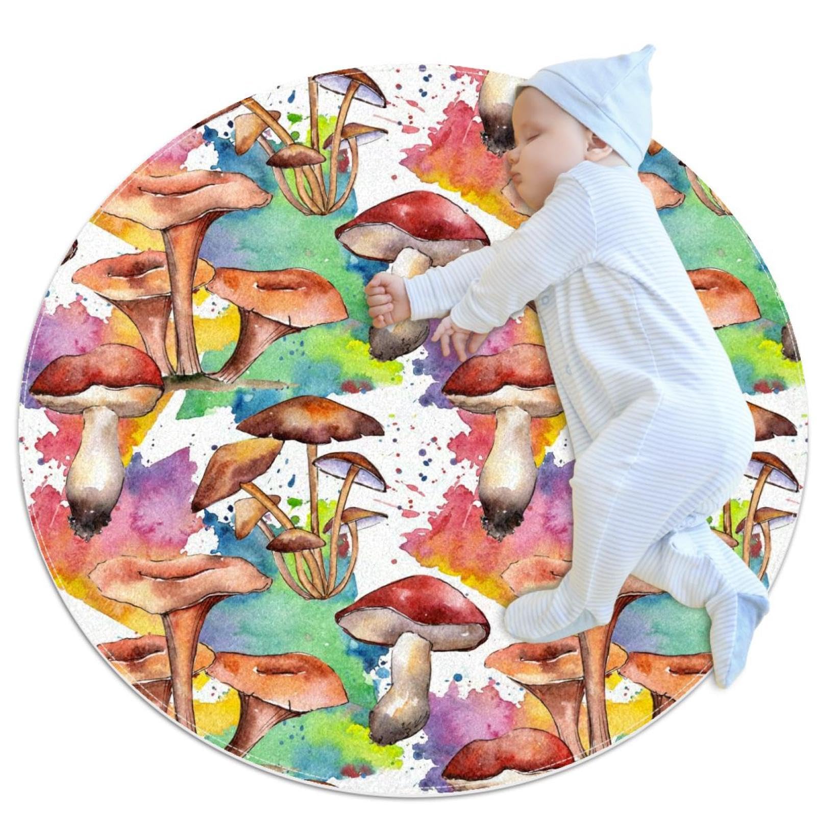 Paillasson pour canapé imprimé champignons pour protéger vos sols intérieurs