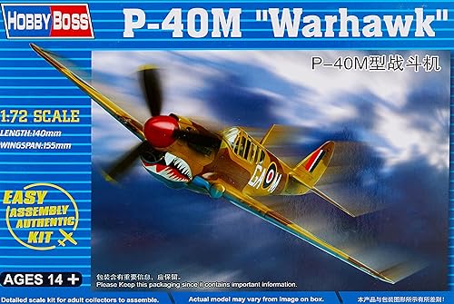 Hobby Boss P-40M Warhawk - Kit de construcción de modelo de avión