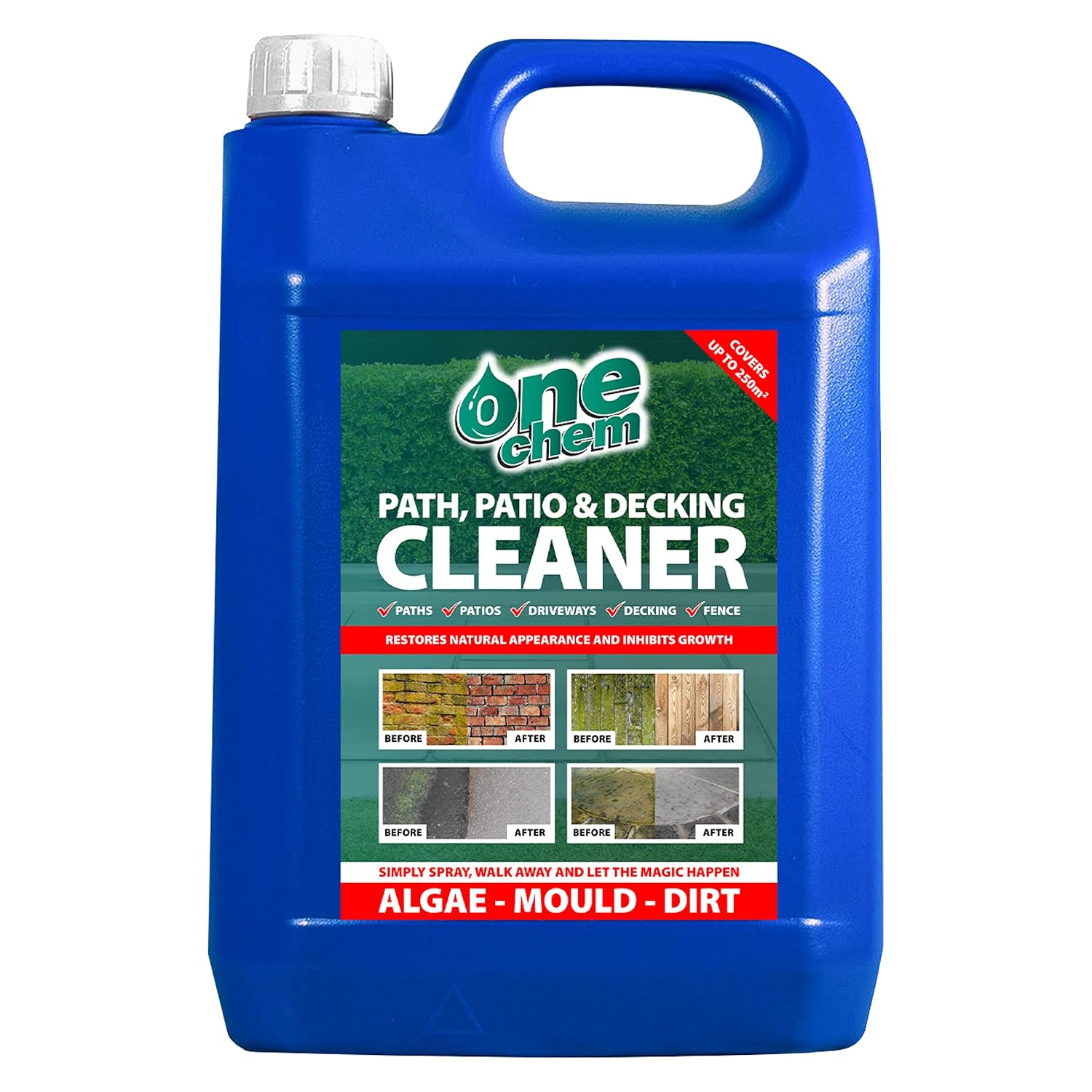 One Chem 5L Heavy Duty Patio Cleaner Path Cleaner Concentrate
