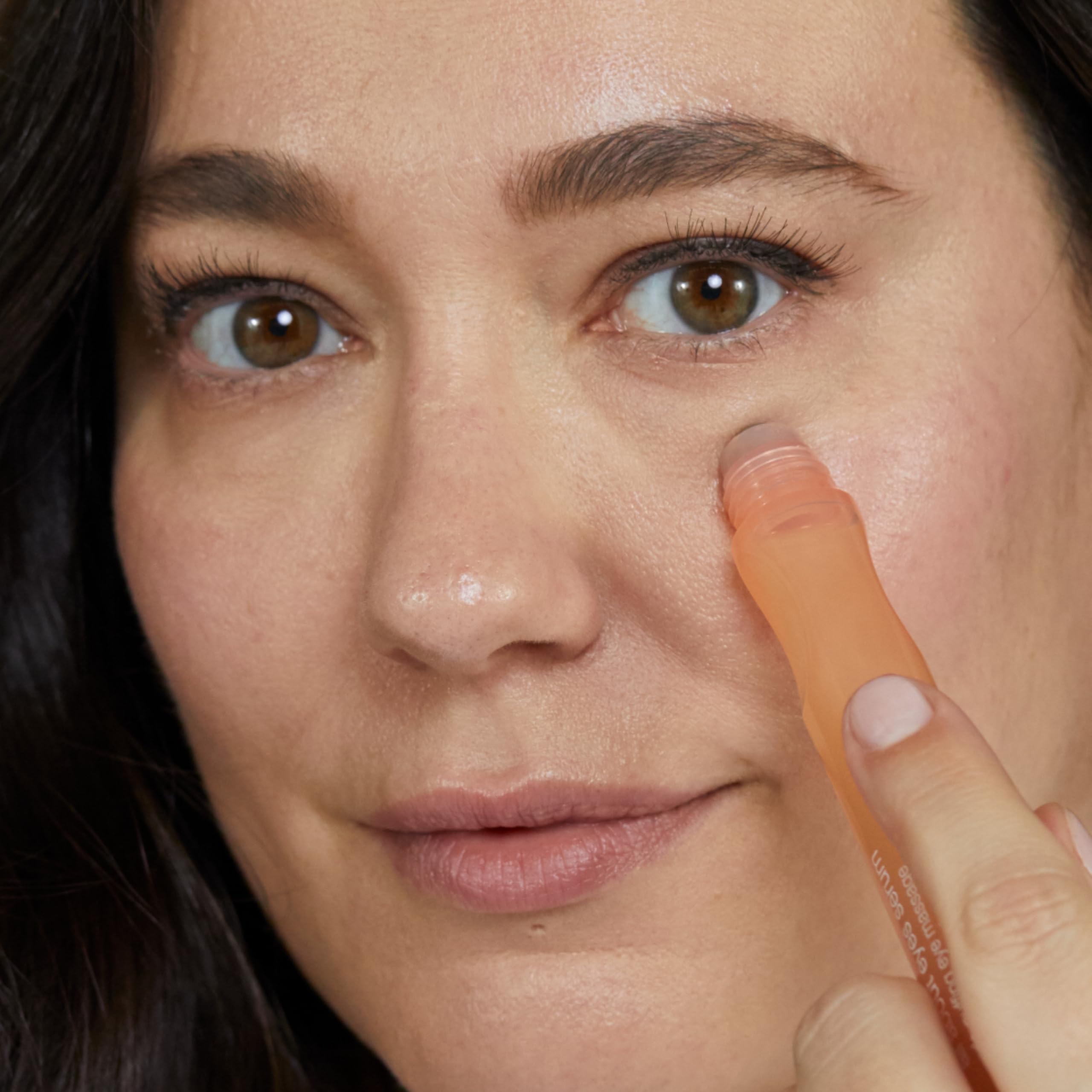 Clinique All About Eyes™ Serum De-Puffing Eye Massage | Augenpflege-Serum-Gel mit kühlendem Roller-Applikator, 15 ml