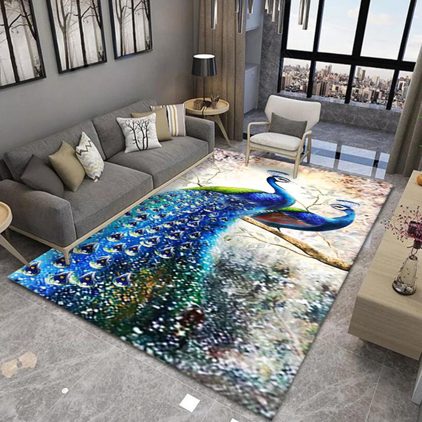 Tapis de cuisine lavable doux tapis de sol intérieur de chambre