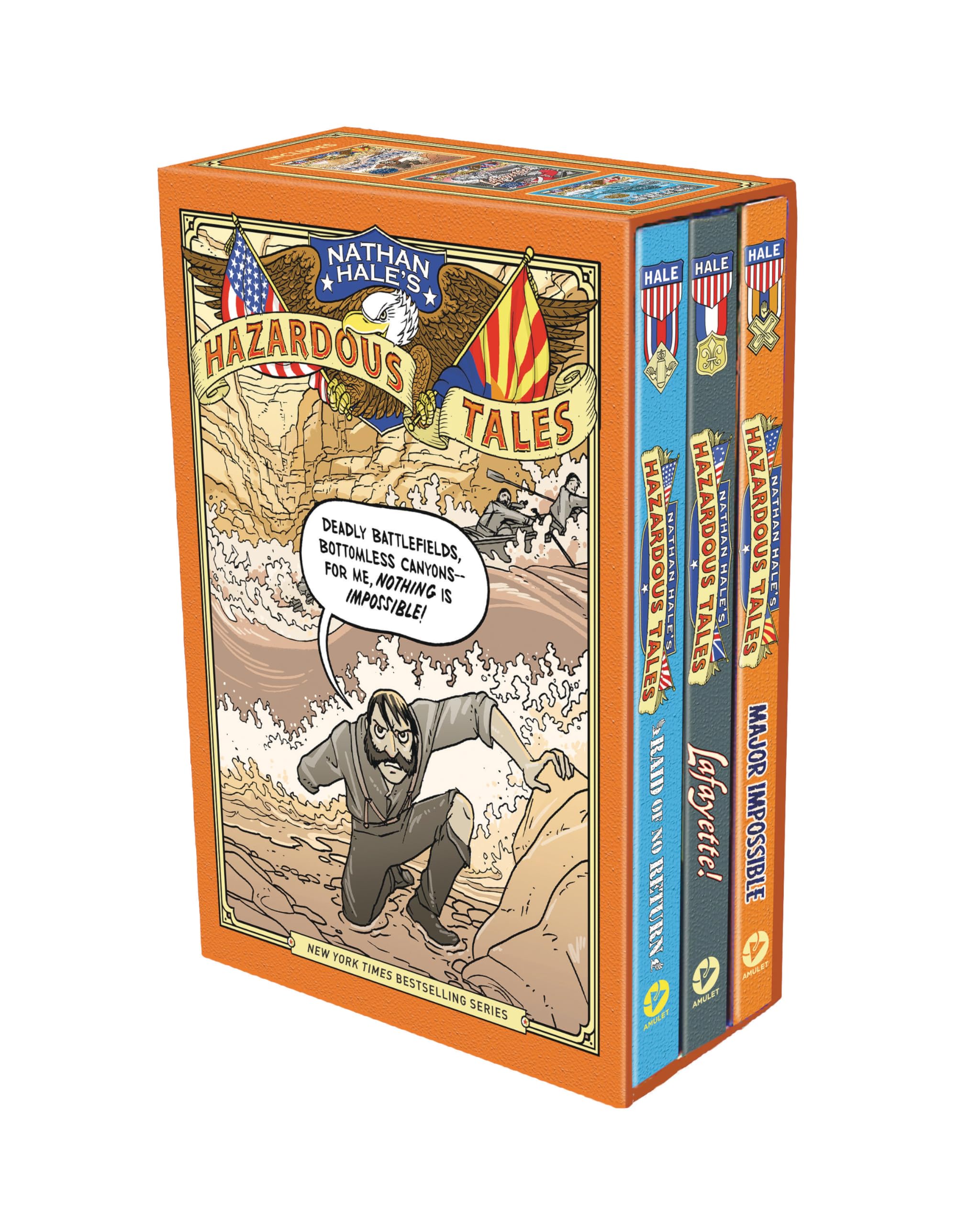 Nathan Hale's Hazardous Tales Third 3-Book Box Set: A Graphic Novel Collection