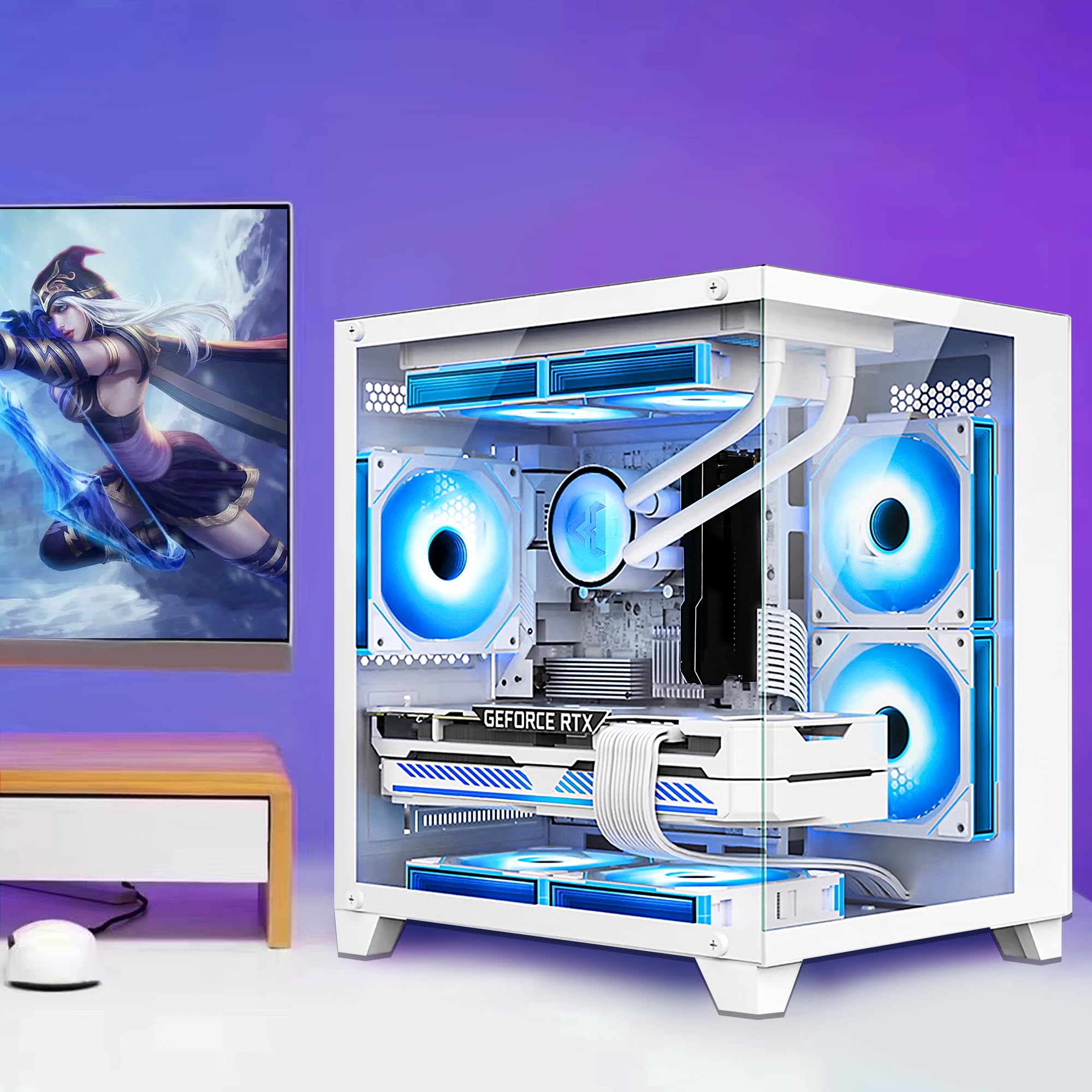 Gaming PC -AMD Ryzen 7 5700X 3.4 GHz-RX 6750 XT 12GB -16GB DDR4 
