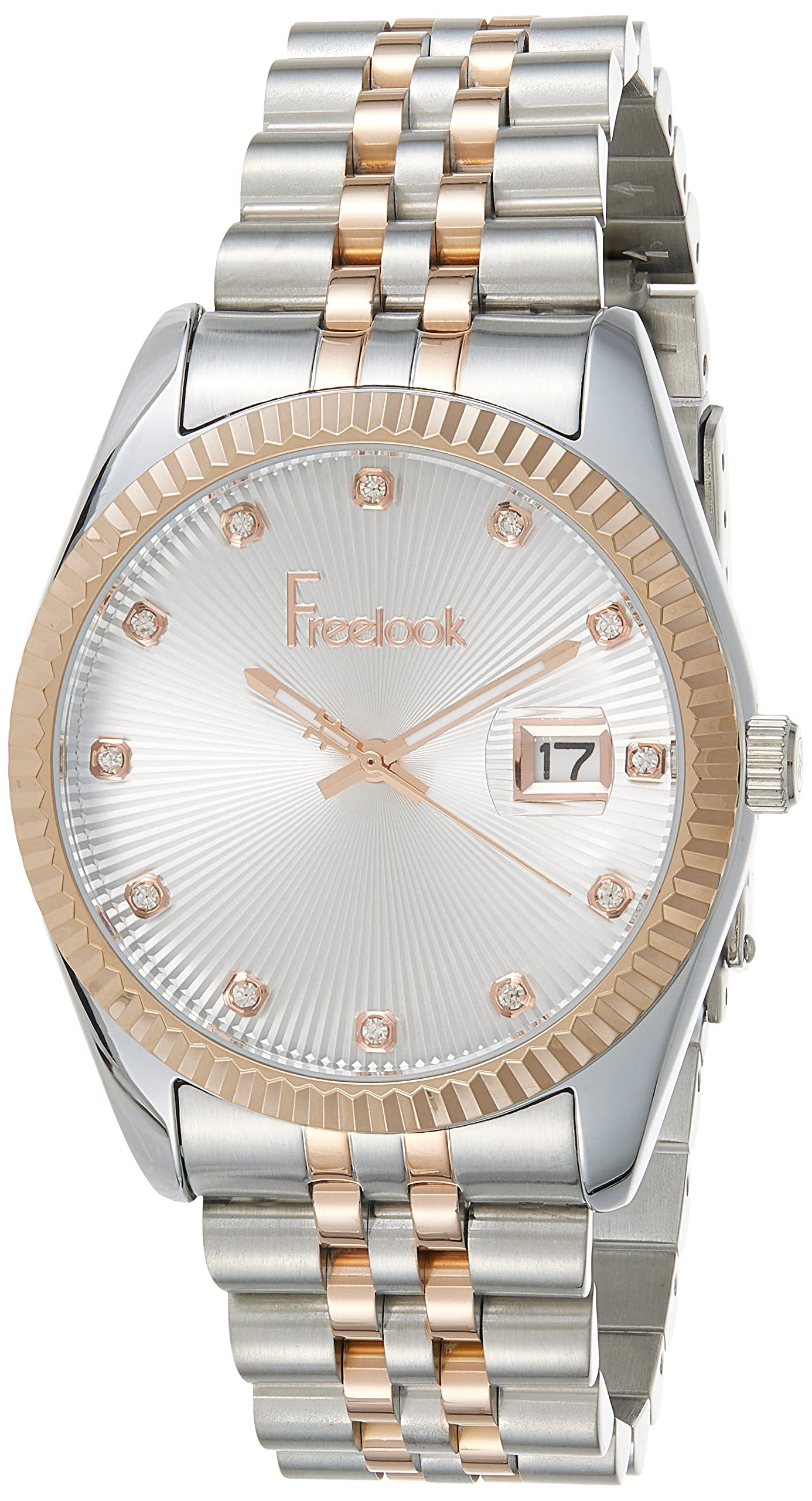 FREELOOKFL.1.10346-5 Belle Stainless Steel Strap Watch for Women, Multicolor