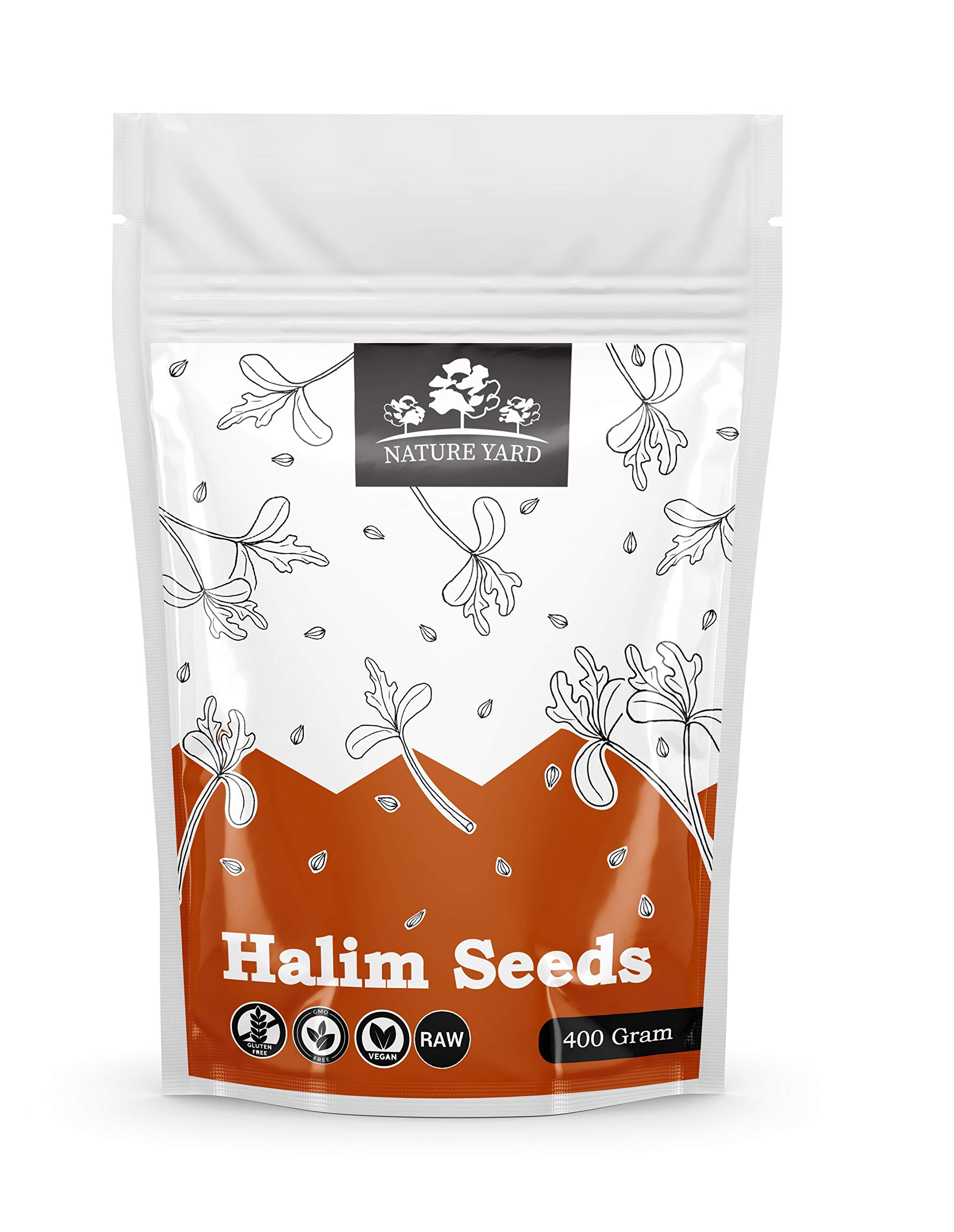 NATURE YARD Halim Seeds / Aliv Seed / Garden Cress Organic for Eating - 400 gm - Helps in Weight Management and Hair Growth - Immunity Boosting Haleem Seeds