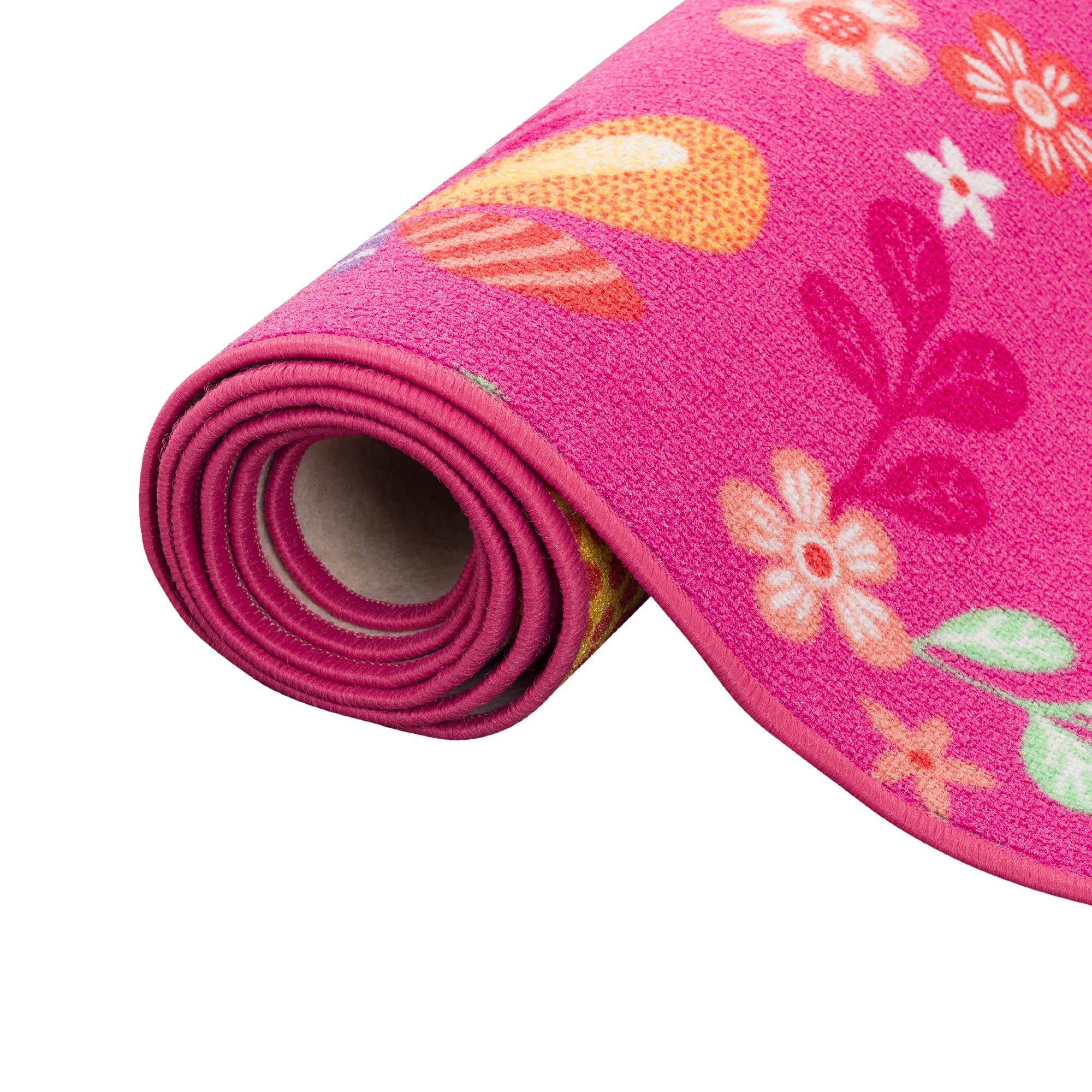 Snapstyle Tapis de Jeu pour Enfant Papillon en Rose - 17 Tailles Disponibles