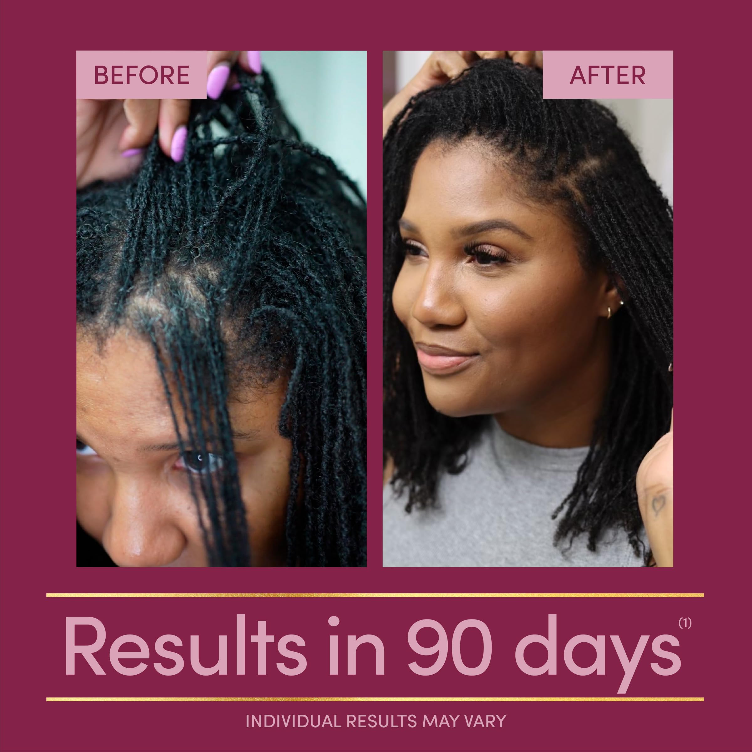 Nature's Bounty Optimal Solutions Hair Growth Supplement with Biotin, Hair Growth Vitamins with Biotin Silicon & Arginine, 1 Per Day, 30 Capsules, One Month Supply