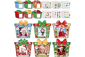 Personalized Picture Ornament Photo Frame Christmas DIY Craft for Fun Christmas Party Decorations