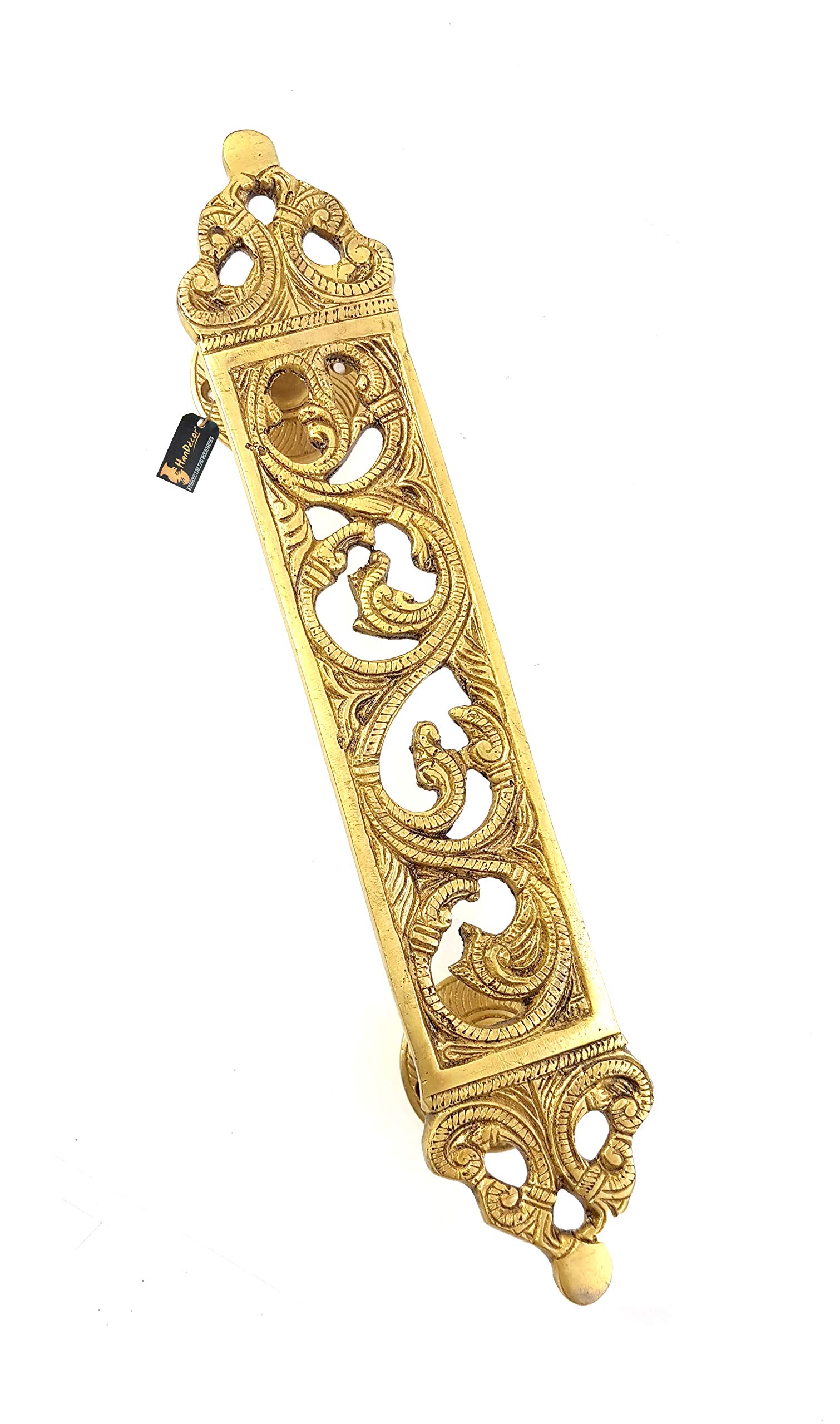 Two Moustaches Ethnic Indian Design Carved 11.5 Inches Brass Door Handle, Standard, Pack of 1 (B08JHVG3N7) Amazon Price History, Amazon Price Tracker