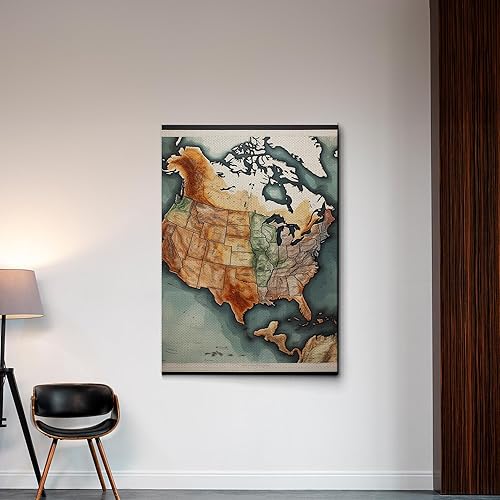 Miniatura 3 de USA Wooden Map, Usa map wall art, Wall Decor, Home Decor, Houswarming Gift, United States Map, Birthday gift, home decor, Canvas Wall Art, dial,