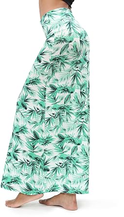 Urban CoCo Women's Stylish Spandex Comfy Fold-Over Flare Long Maxi Skirt