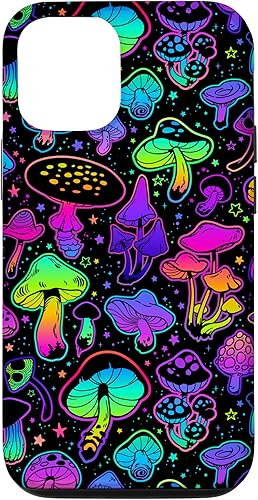 Miniatura 4 de Funda para iPhone 11 Pro psicodélico con patrón de hongos mágicos hippie