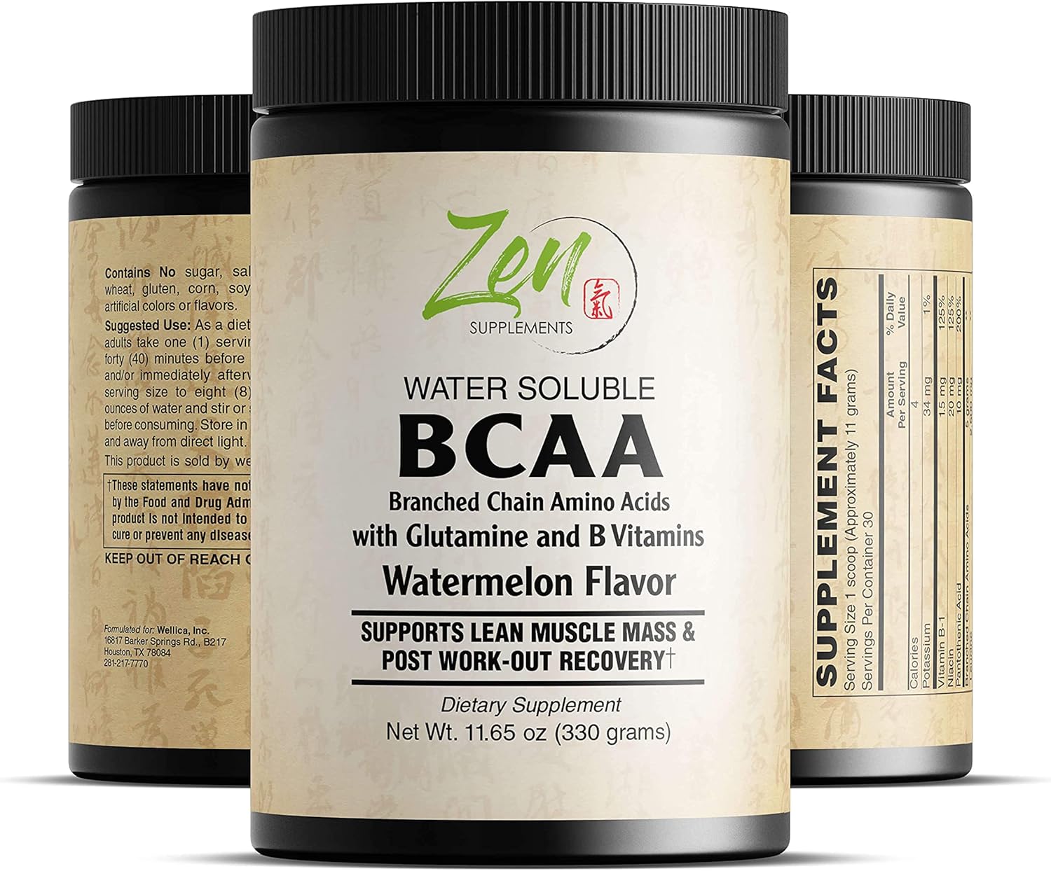 Zen Supplements BCAA Branch Chain Amino AcidsClean Fit