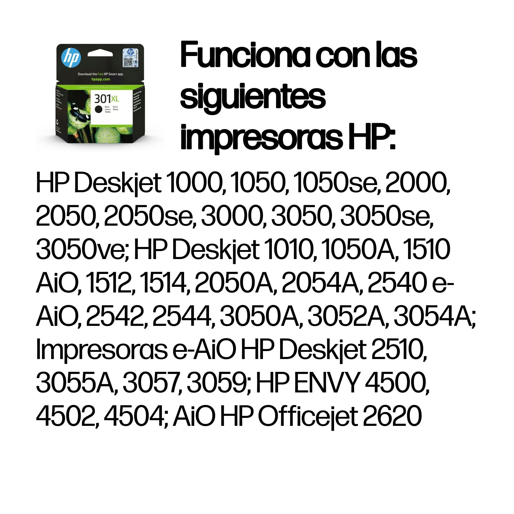 Tinta Hp 305 Stampa Pure Cartucho Compatible HP301XL Negro HP