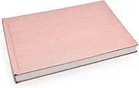 Álbum de fotos Ical, encadernação fotolivro autocolante, folhas de papel rígido branco, para 20 fotos 10x15cm horizontal - linha Instalivro - modelo salmão com textura - 755