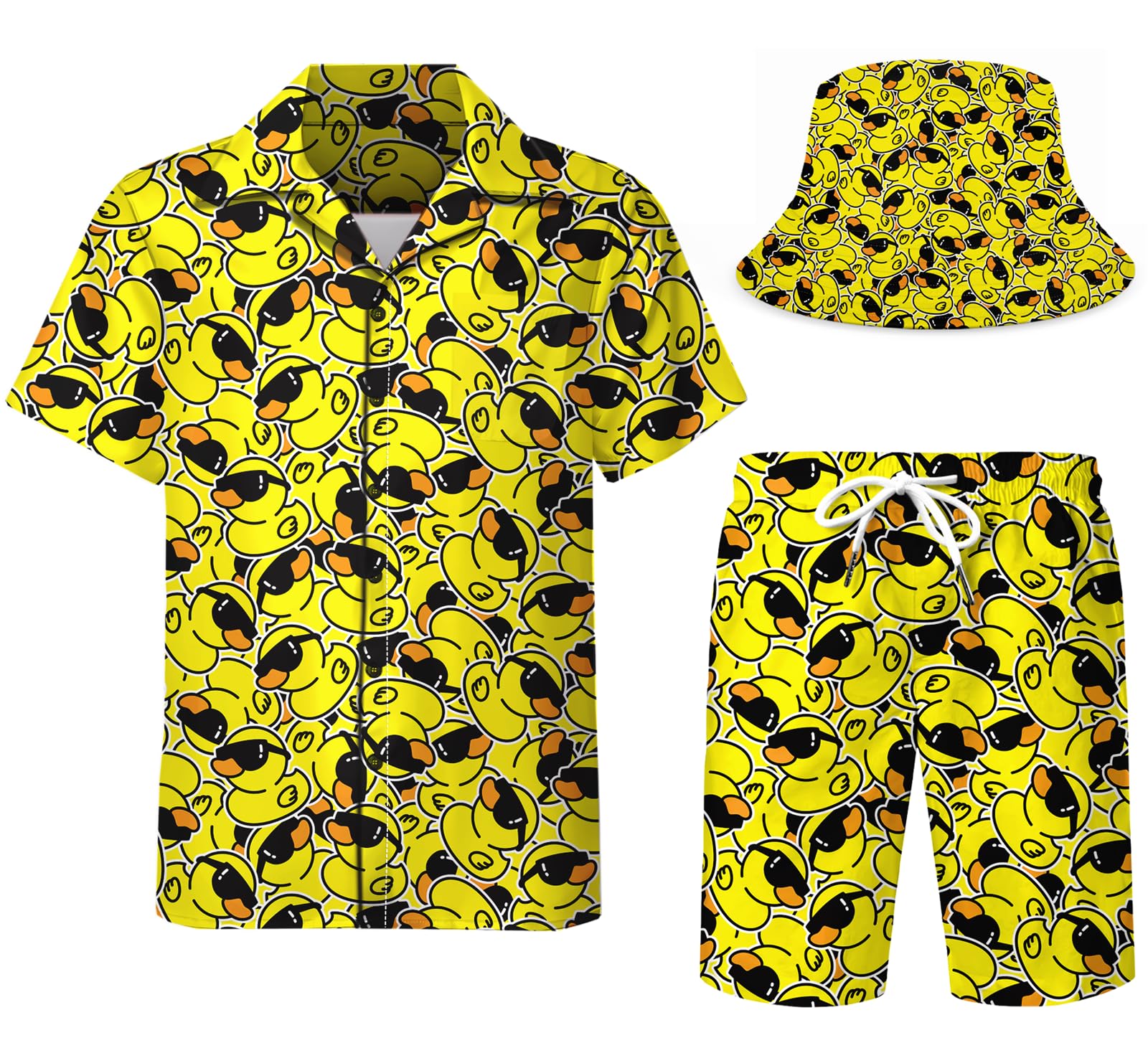 Doopccormens Piece Tracksuit Cuban Collared Funny Hawaiian Shirt