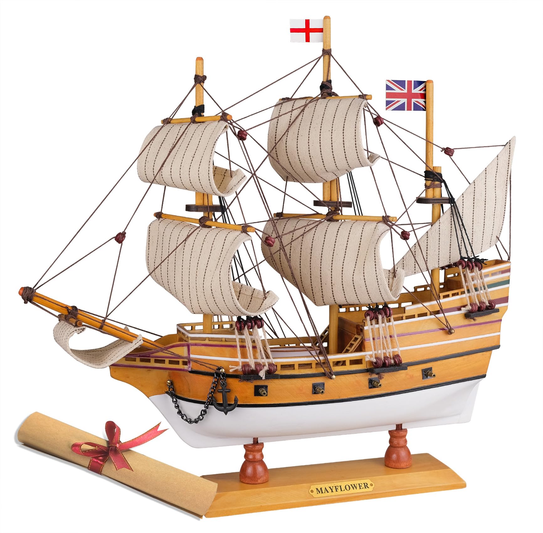SAILINGSTORY Wooden Model Ship Mayflower 1/95 Scale Replica