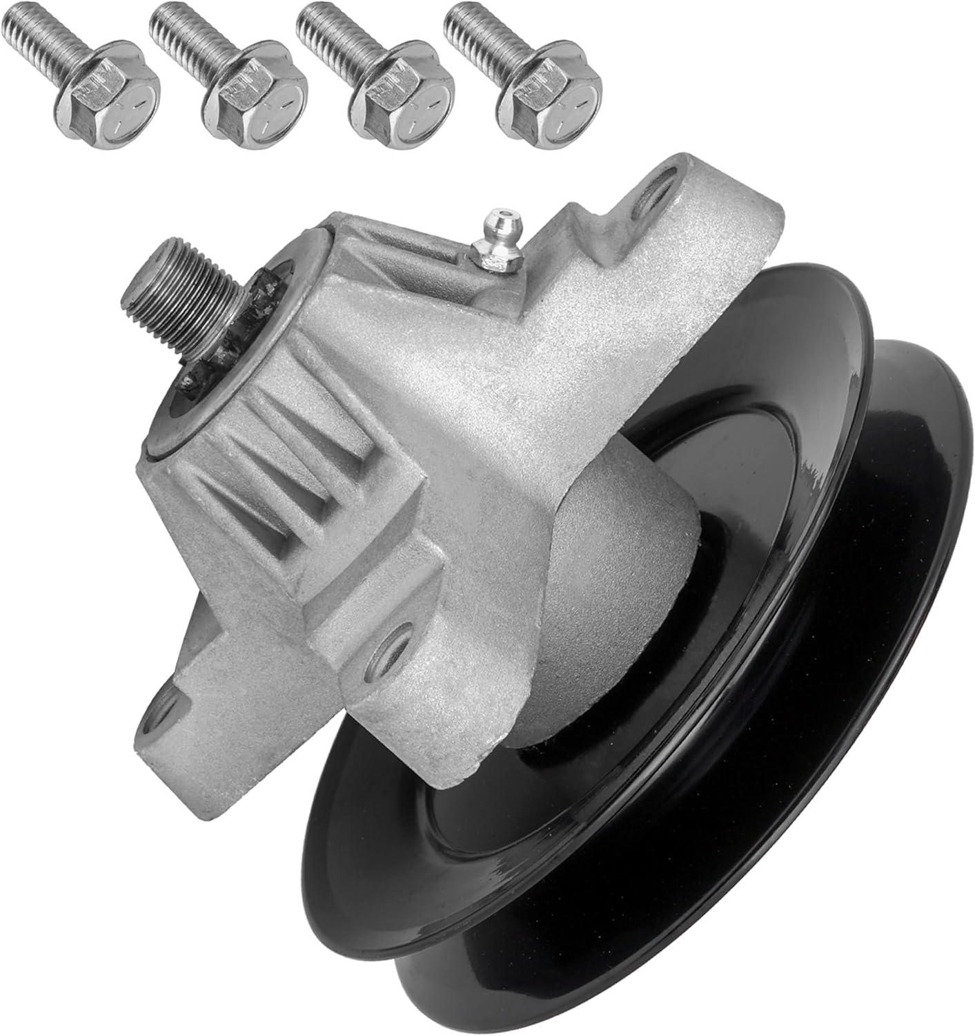 Caltric Spindle Assembly W/Pulley Compatible with MTD Compatible with Cub Cadet 918-0574 618-0574 918-0574C