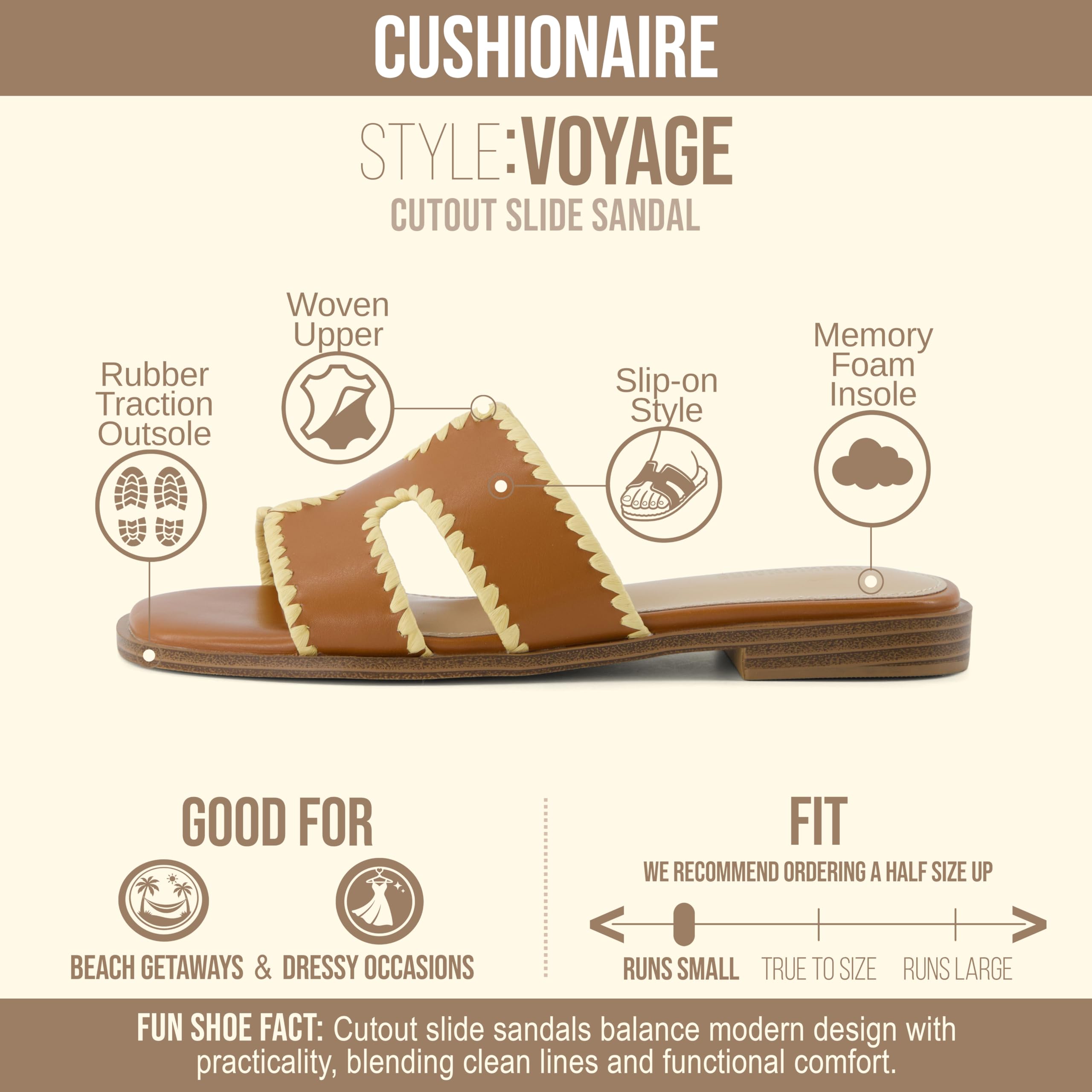 CUSHIONAIRE Kobiety VoyageKlapki
