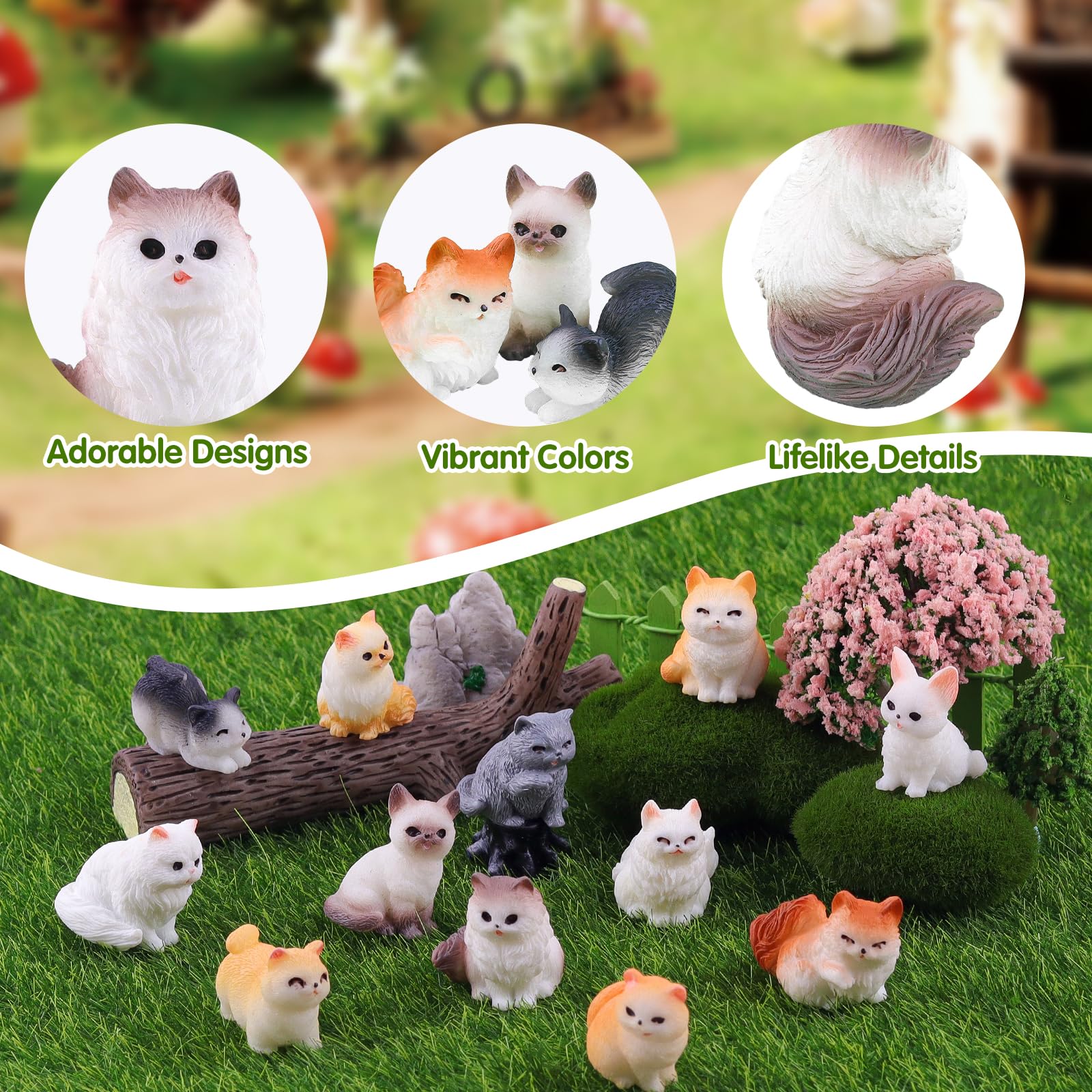 50 Mini-Tierfiguren Aus Kunstharz – 50 Verschiedene Stile, Winzig & Detailreich, Für Deko & Basteleien