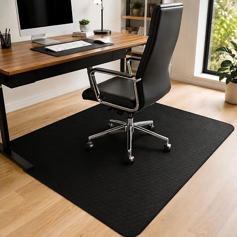 Szyeequoo Office Chair Mat for Hardwood Floor, 36 x 48 In...