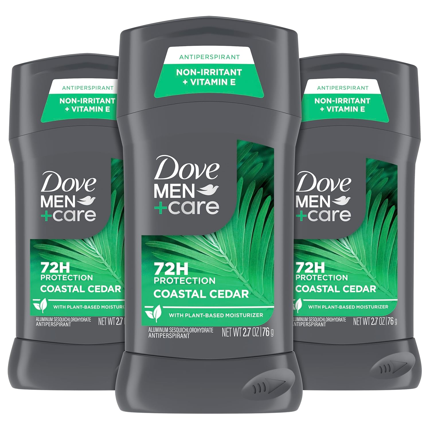 DOVE MEN + CARE Antiperpirant 3 Pack Coastal Cedar Deodorant for Men 2.7oz DOVE MEN + CARE Antiperpirant 3 Pack Coastal Cedar Deodorant for Men 2.7oz