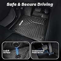 Vista 2 de Juego de alfombrillas OEDRO para Nissan Rogue S/SV/SL/Platinum/Rock Creek 2021-2026 (NO compatible con modelos Sport o Select), juego