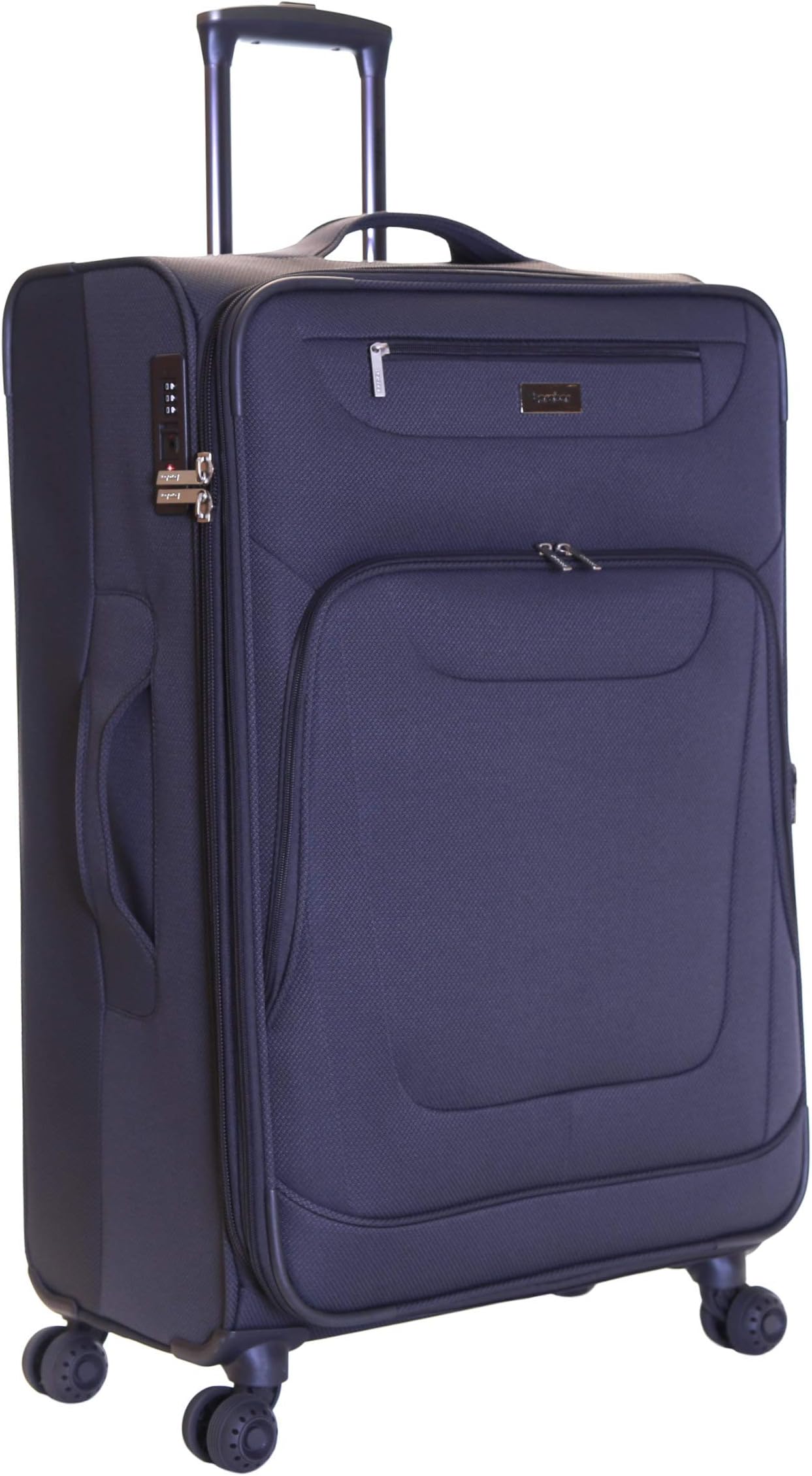Karabar Extra Large Expandable Suitcase Luggage Bag Lightweight XL 78 cm 4.2 kg 105 litres Soft Shell with 4 Spinner Wheels and Integrated TSA Number Lock, Mayfair Grey