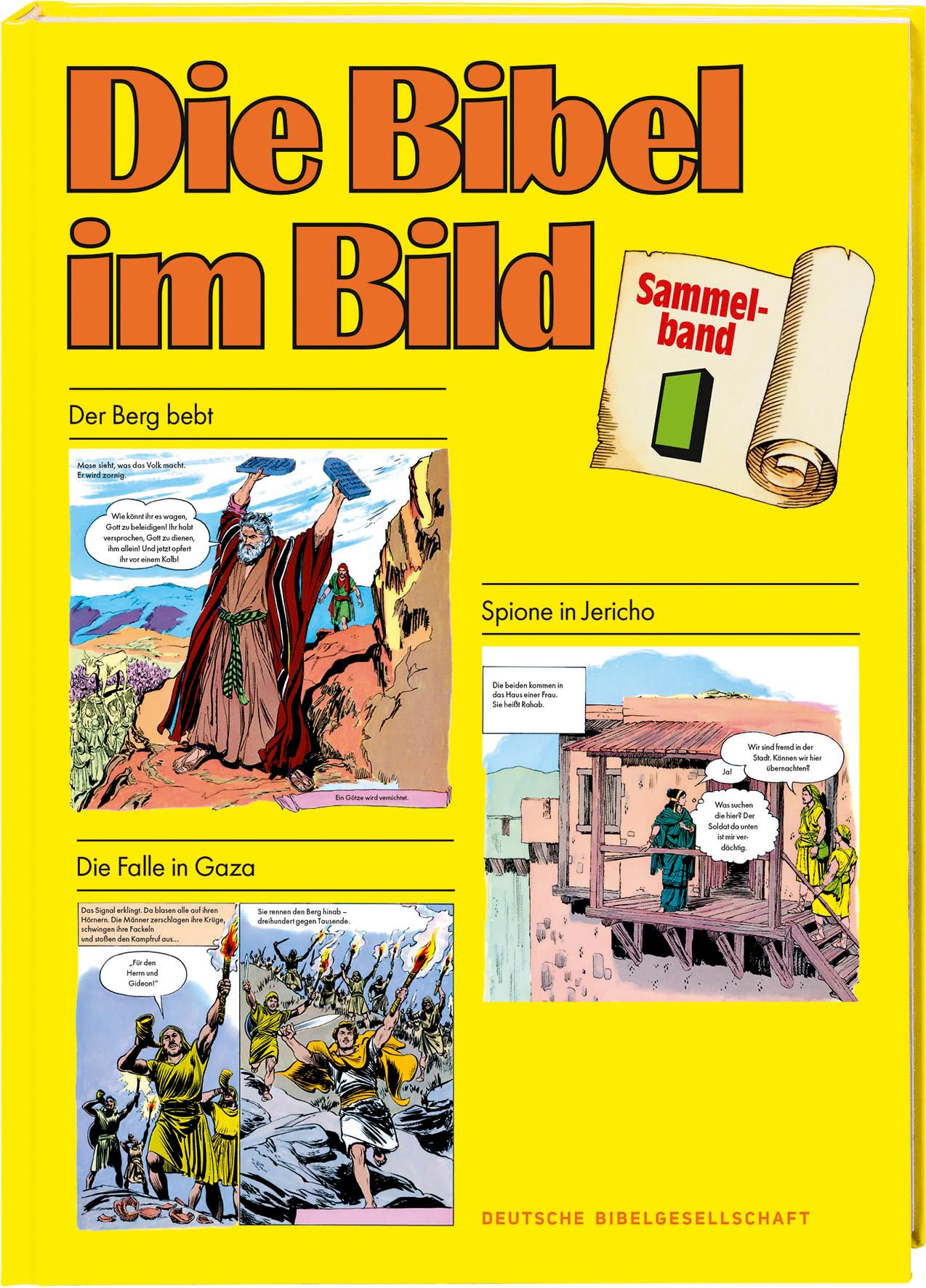 Comic-Reihe „Die Bibel im Bild“. 50 Jahre-Jubiläumsausgabe. Kinderbuch-Klassiker ab 8 Jahren mit Geschichten aus dem Alten und Neuen Testament als Comics. 5 Sammelbände im Schuber
