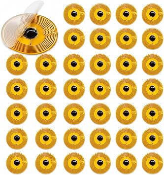 54 pcs NFC Tags NTAG215 FPC Tag Flexible NFC Nail Heat Resistant Stickers Electronic Tag NFC Key Tags Material Programmable RFID Sticker 10mm Round